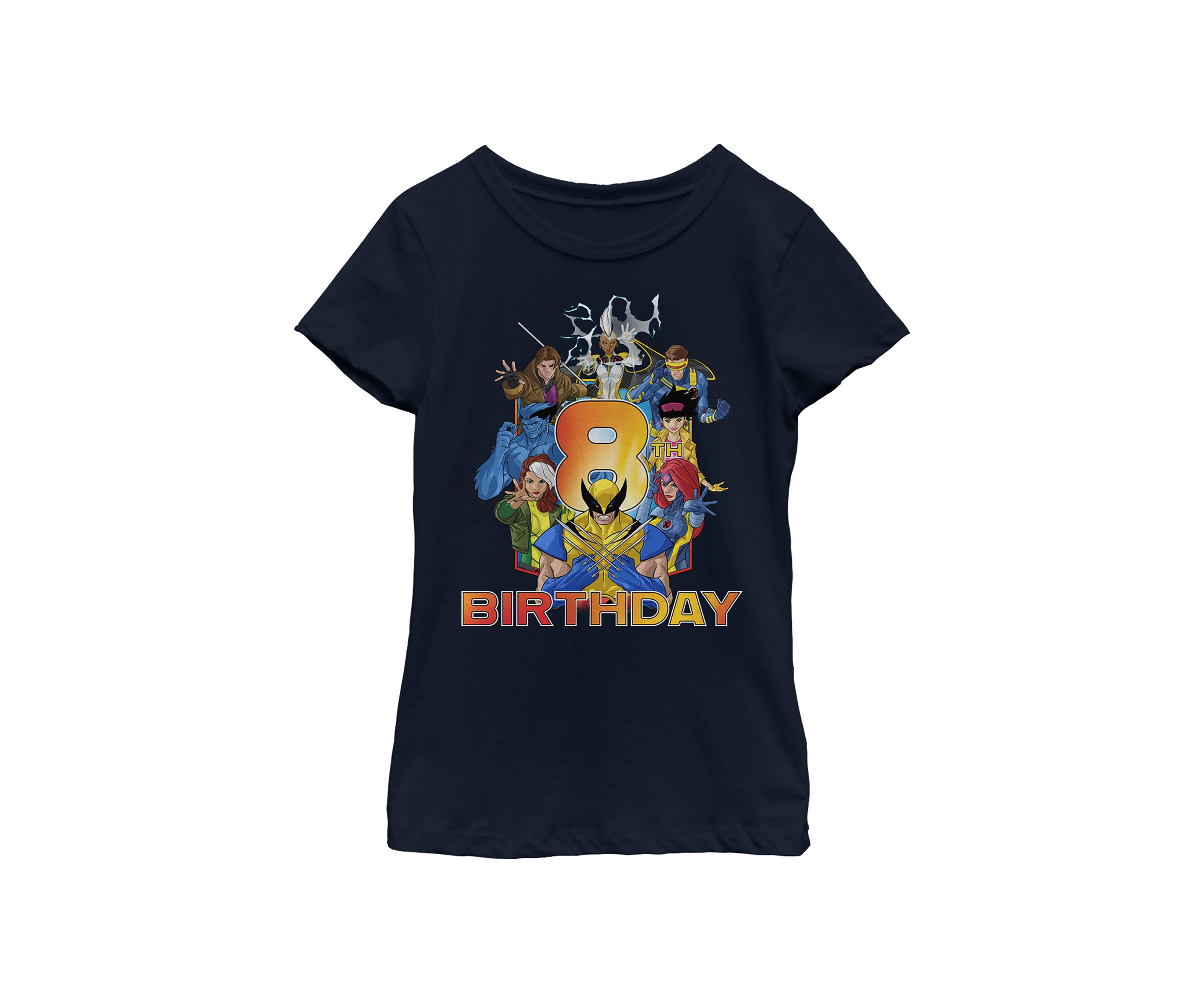 Girls 46x Marvel Xmen 8th Birthday Graphic Top