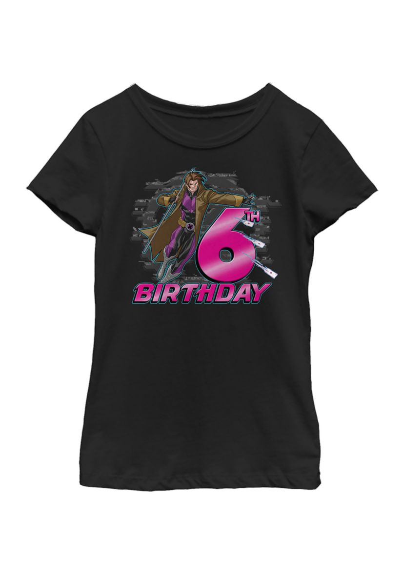 Girls 46x Marvel Gambit 6th Bday Graphic Top