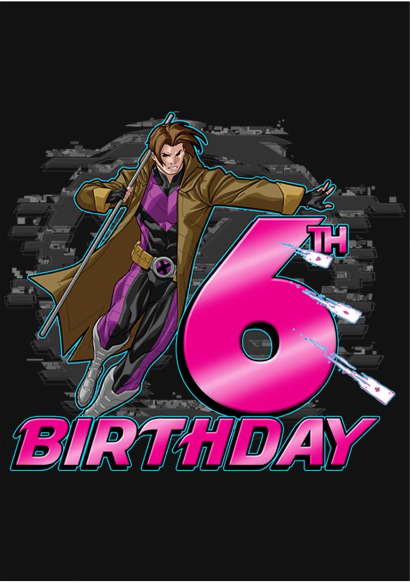 Girls 46x Marvel Gambit 6th Bday Graphic Top