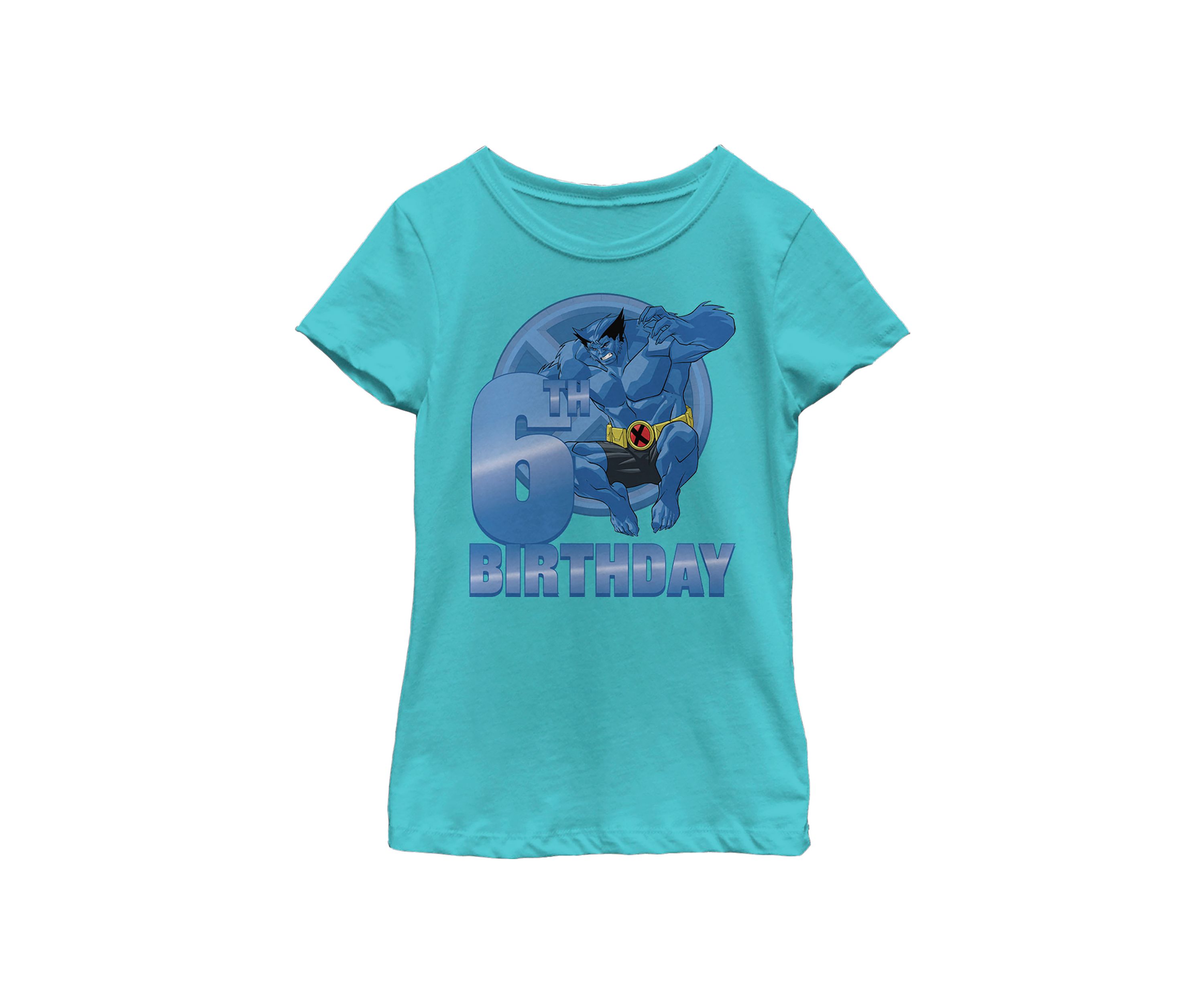 Girls 46x Marvel 6th Beast Birthday Graphic Top