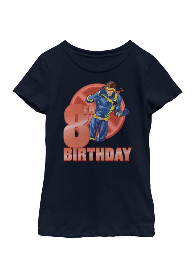 Girls 46x Marvel 8th Cyclops Birthday Graphic Top