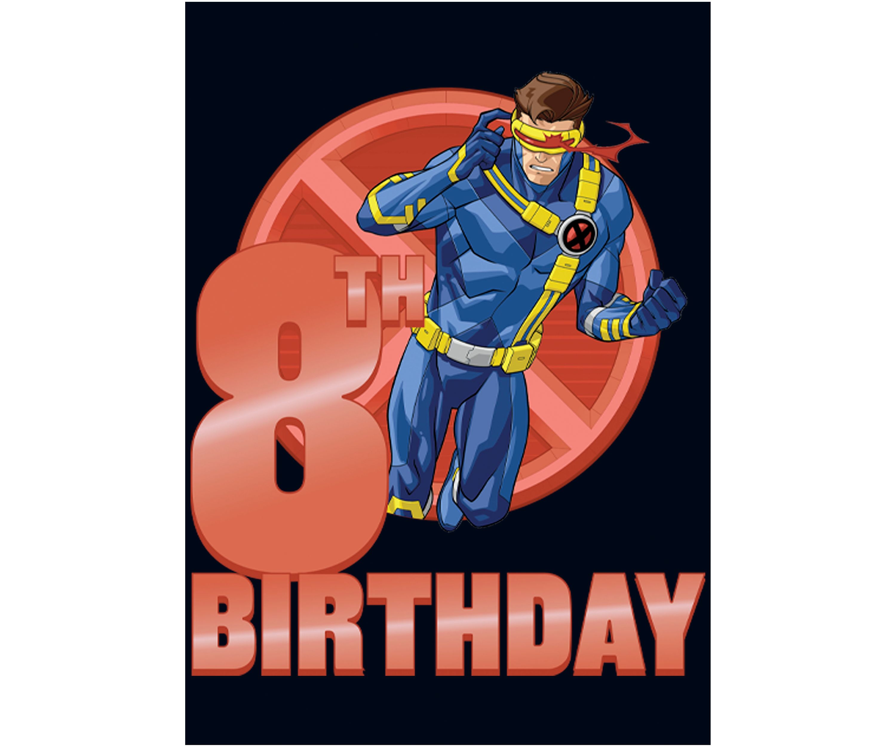 Girls 46x Marvel 8th Cyclops Birthday Graphic Top