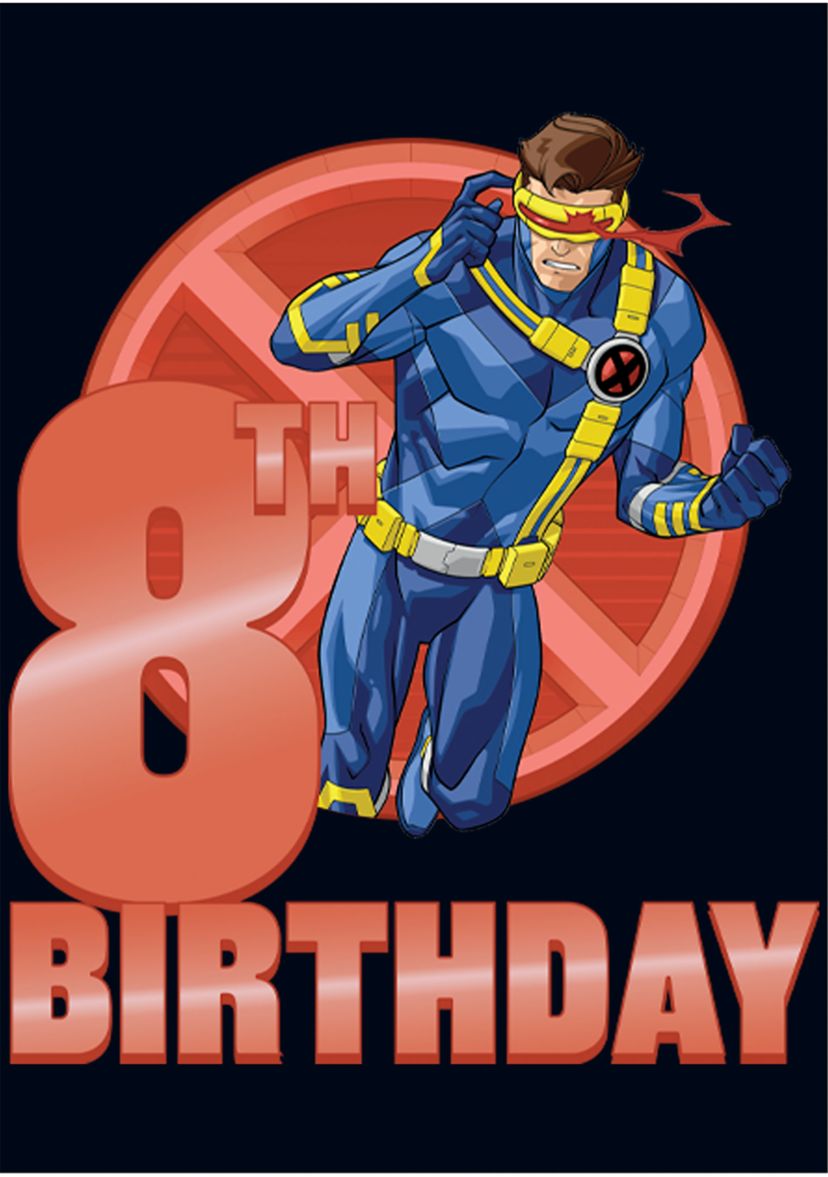 Girls 46x Marvel 8th Cyclops Birthday Graphic Top