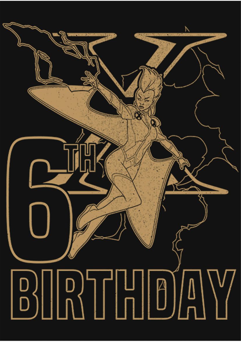 Girls 46x Marvel Sixth Lightening Graphic Top