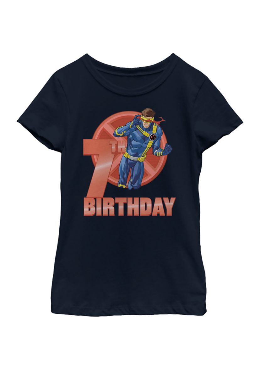 Girls 46x Marvel 7th Cyclops Birthday Graphic Top