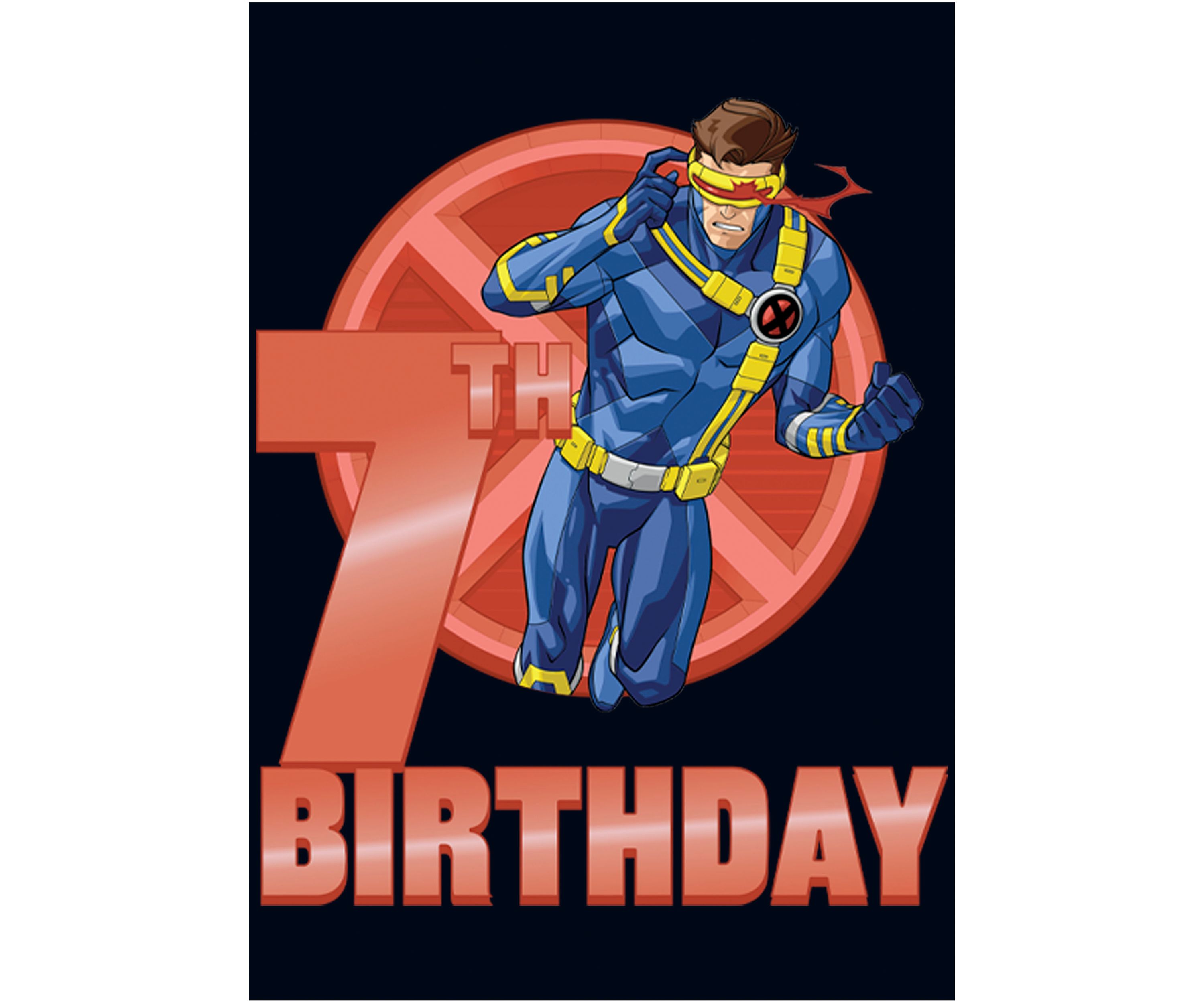 Girls 46x Marvel 7th Cyclops Birthday Graphic Top