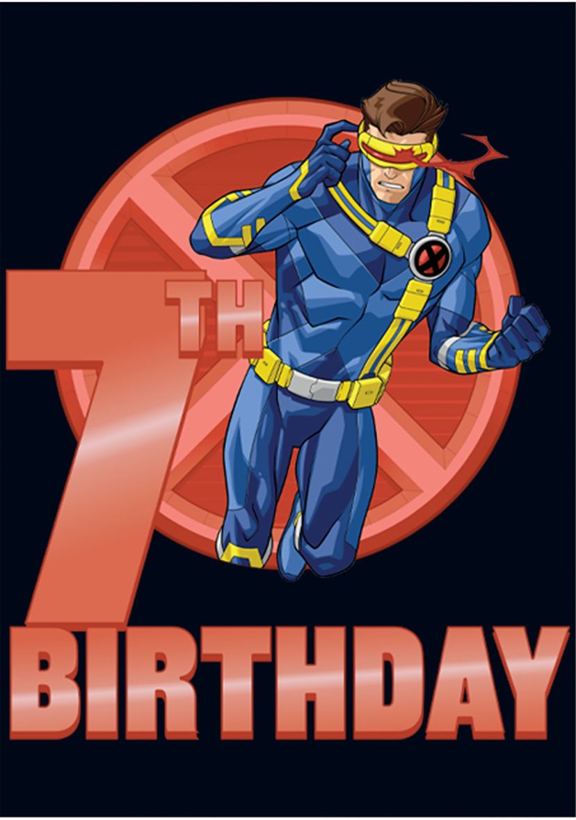 Girls 46x Marvel 7th Cyclops Birthday Graphic Top