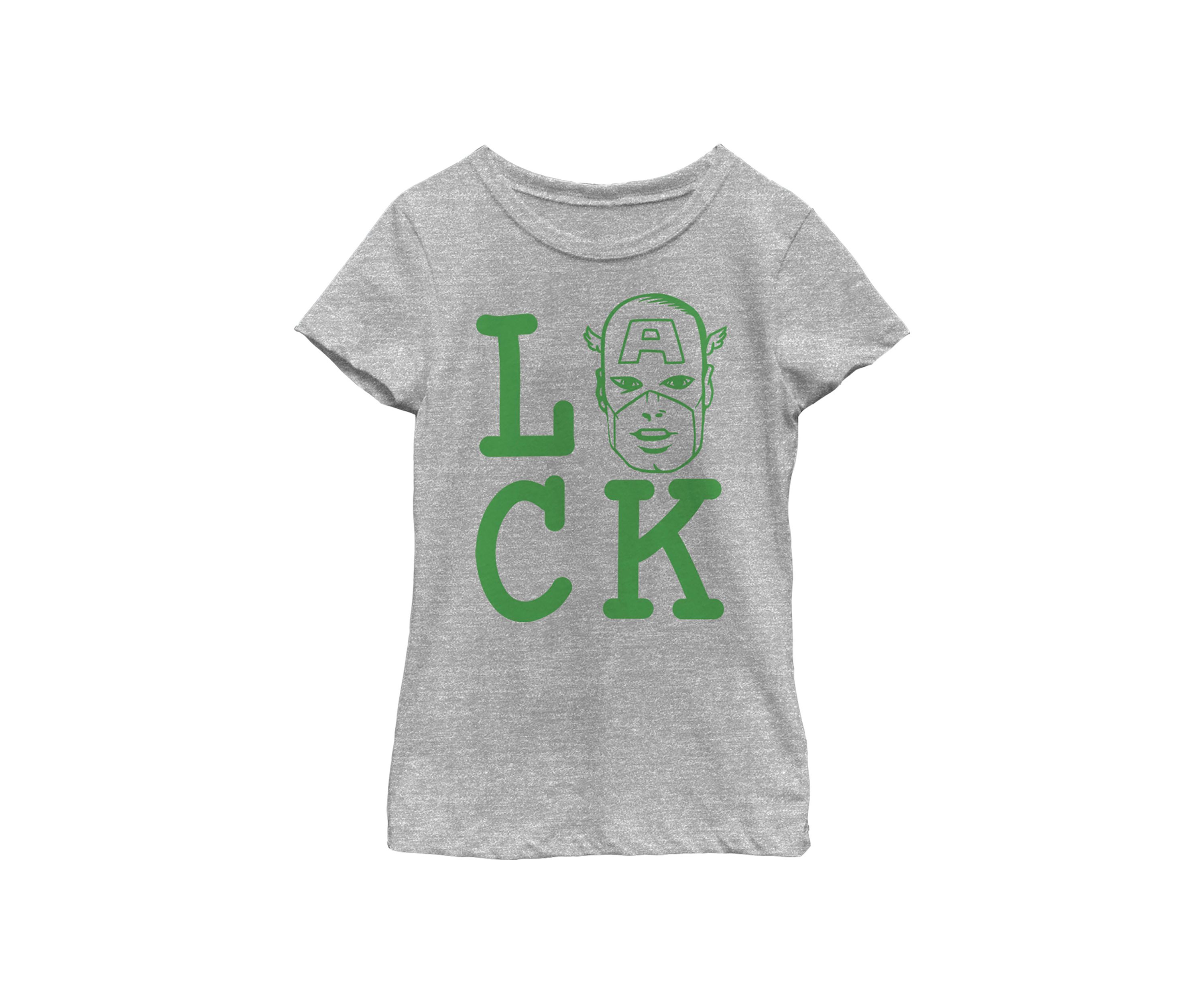 Girls 46x Marvel Captain of Luck Graphic Top