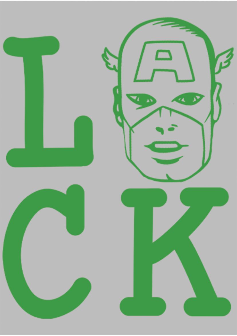 Girls 46x Marvel Captain of Luck Graphic Top