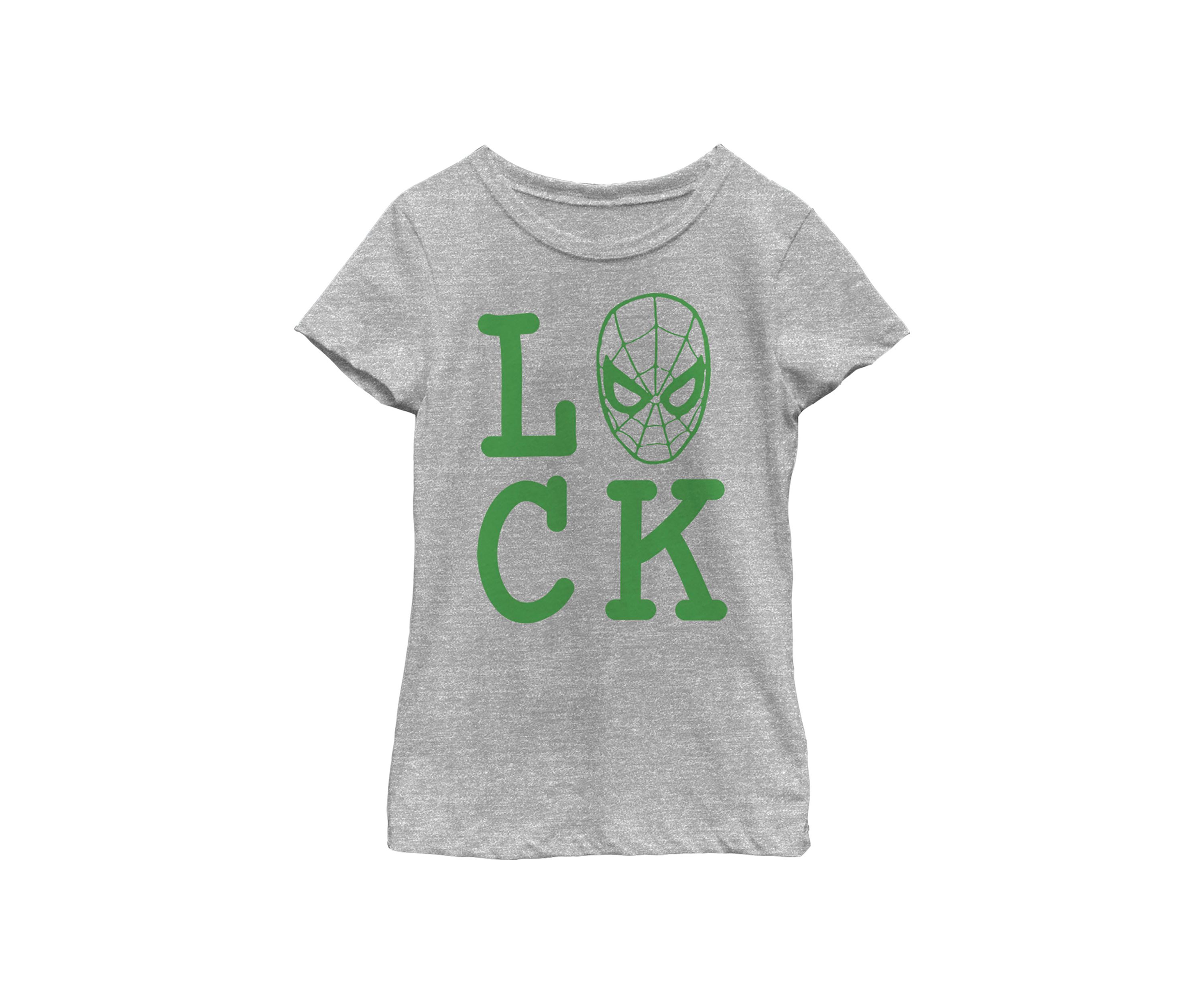Girls 46x Marvel Spider Luck Graphic Top