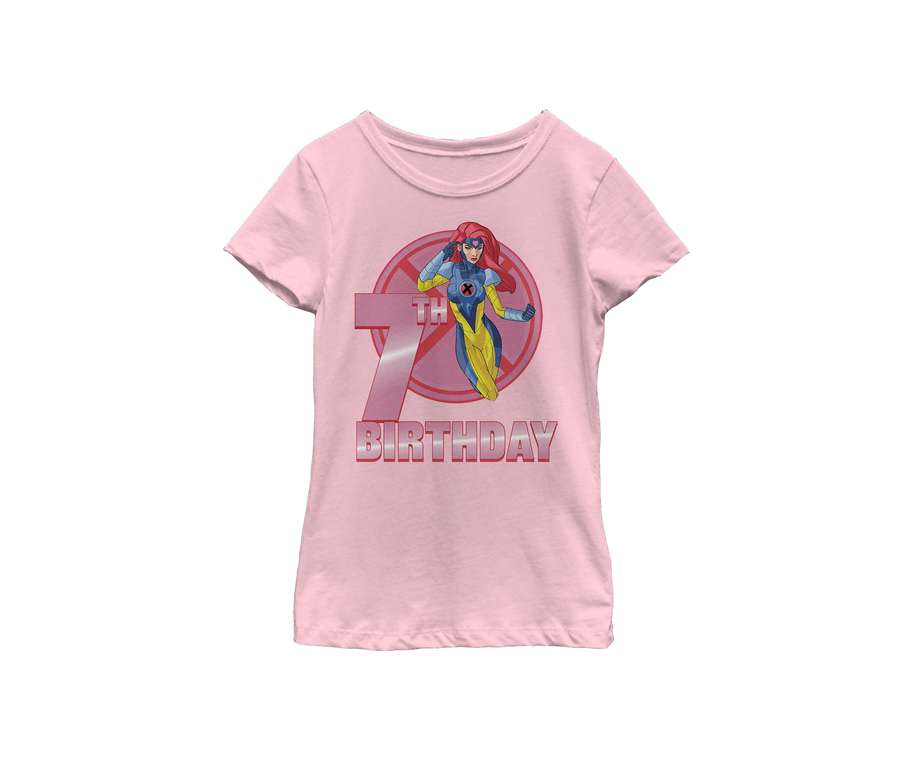 Girls 46x Marvel 7th Grey Birthday Graphic Top