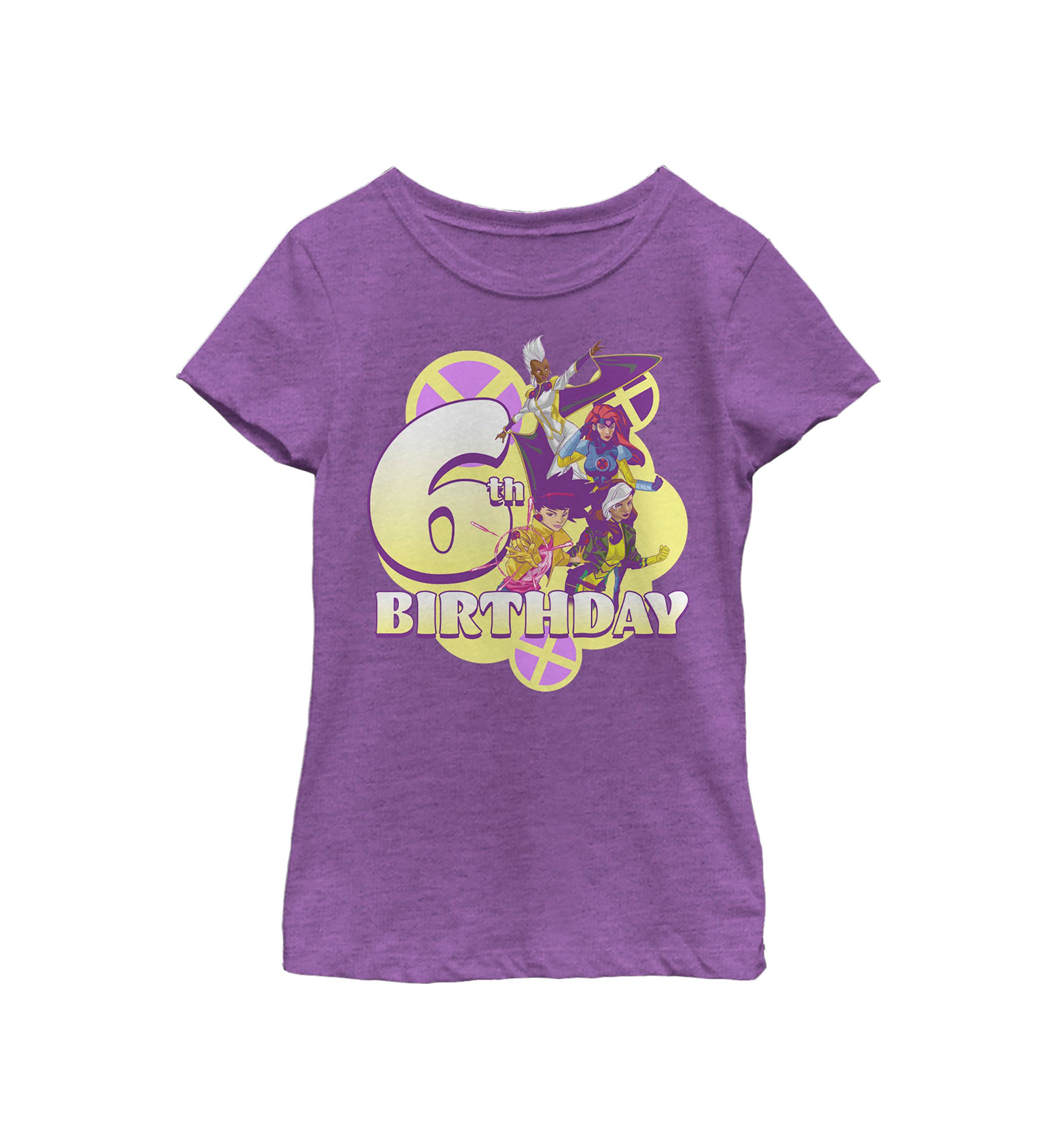 Girls 46x Marvel Xwomen 6th Birthday Graphic Top
