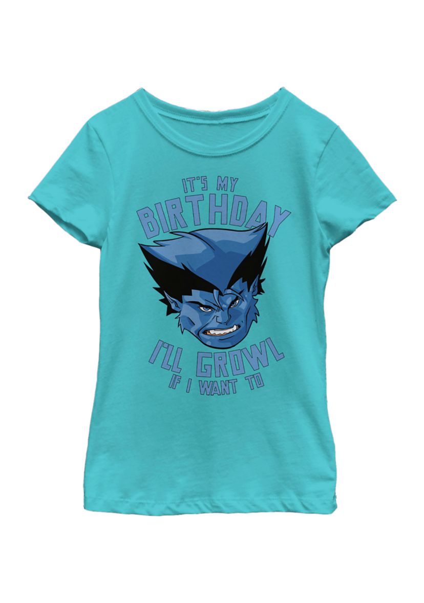 Girls 46x Marvel Birthday Growl Graphic Top