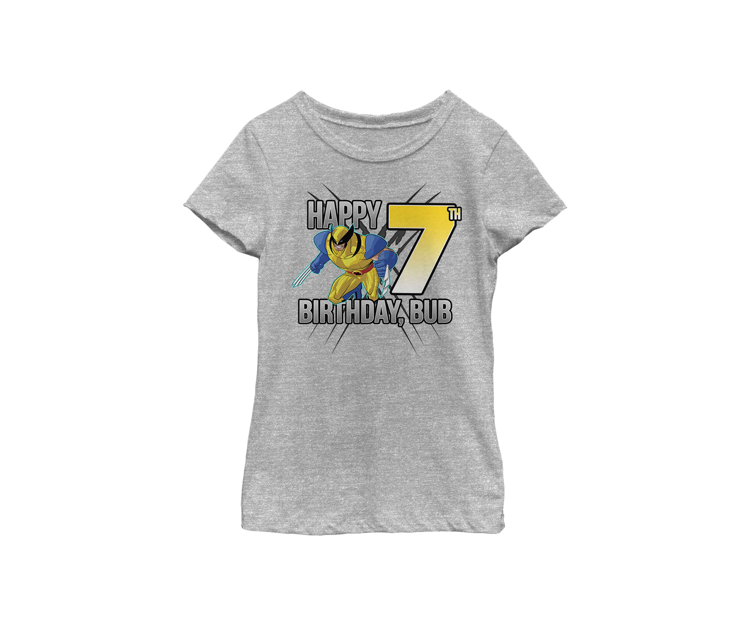 Girls 46x Marvel Wolverine 7th Bday Graphic Top