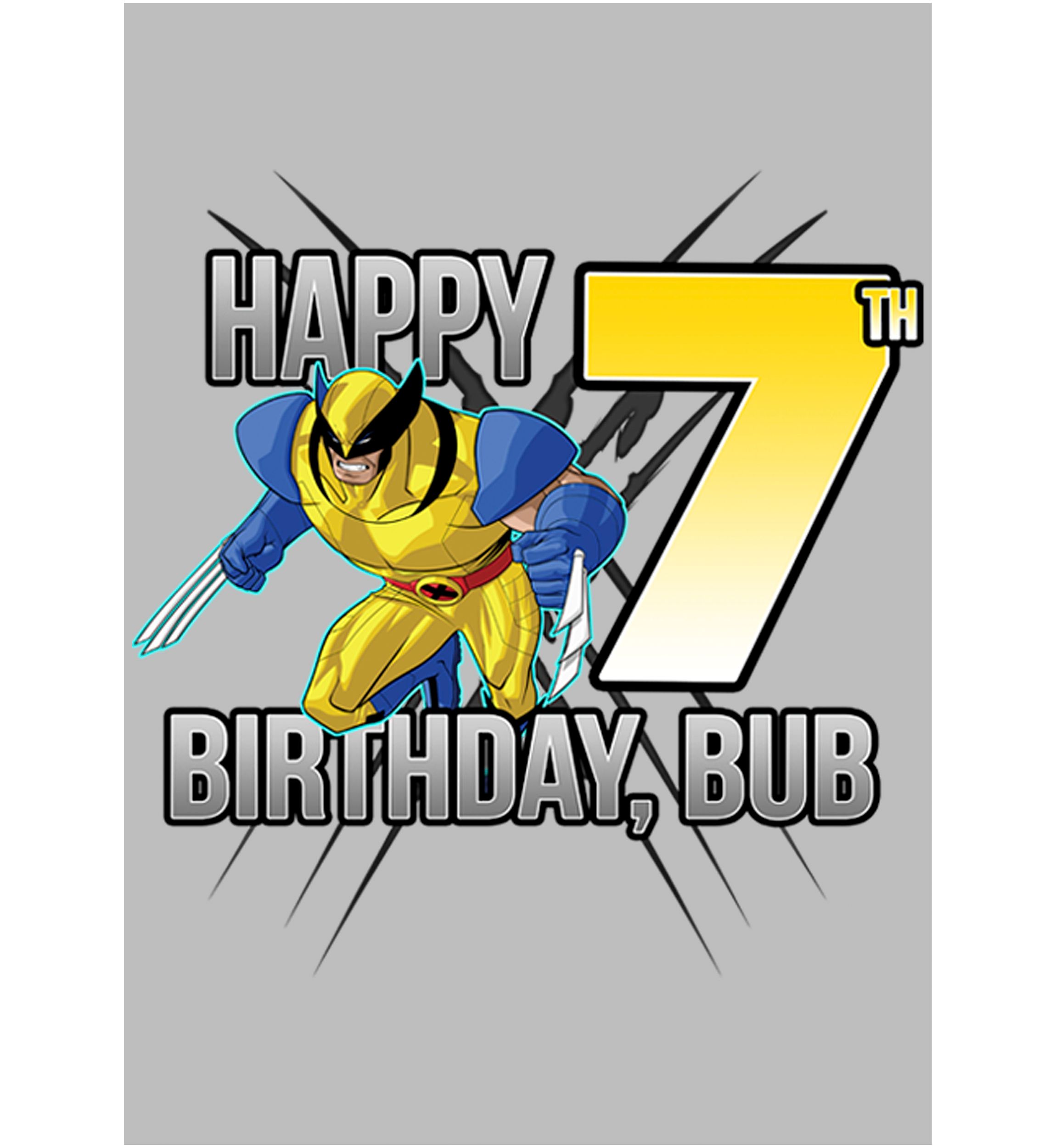 Girls 46x Marvel Wolverine 7th Bday Graphic Top