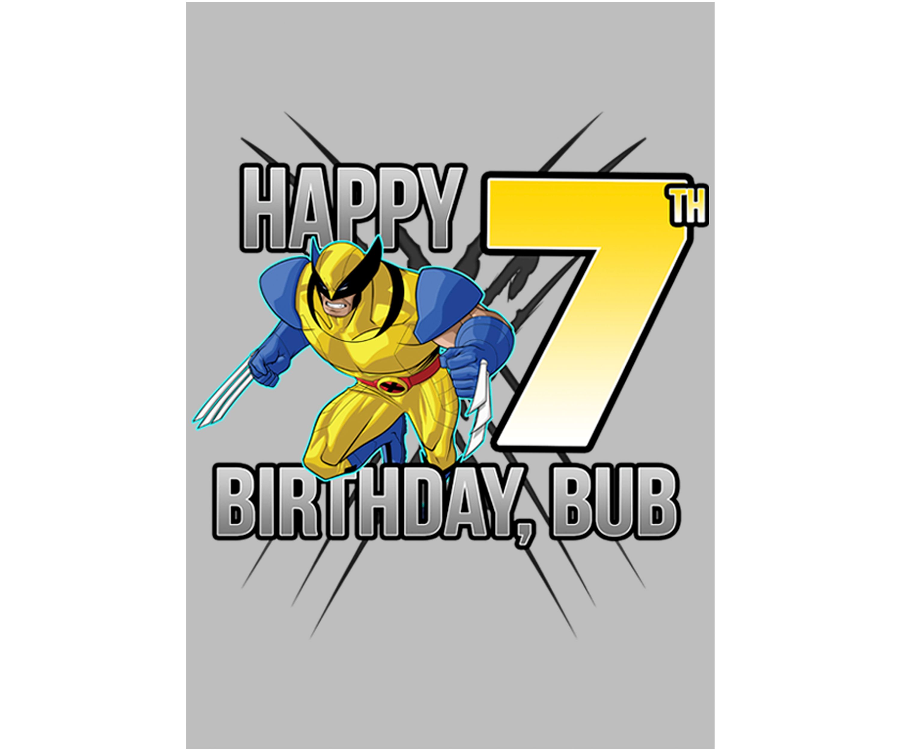 Girls 46x Marvel Wolverine 7th Bday Graphic Top