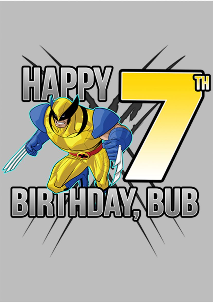 Girls 46x Marvel Wolverine 7th Bday Graphic Top
