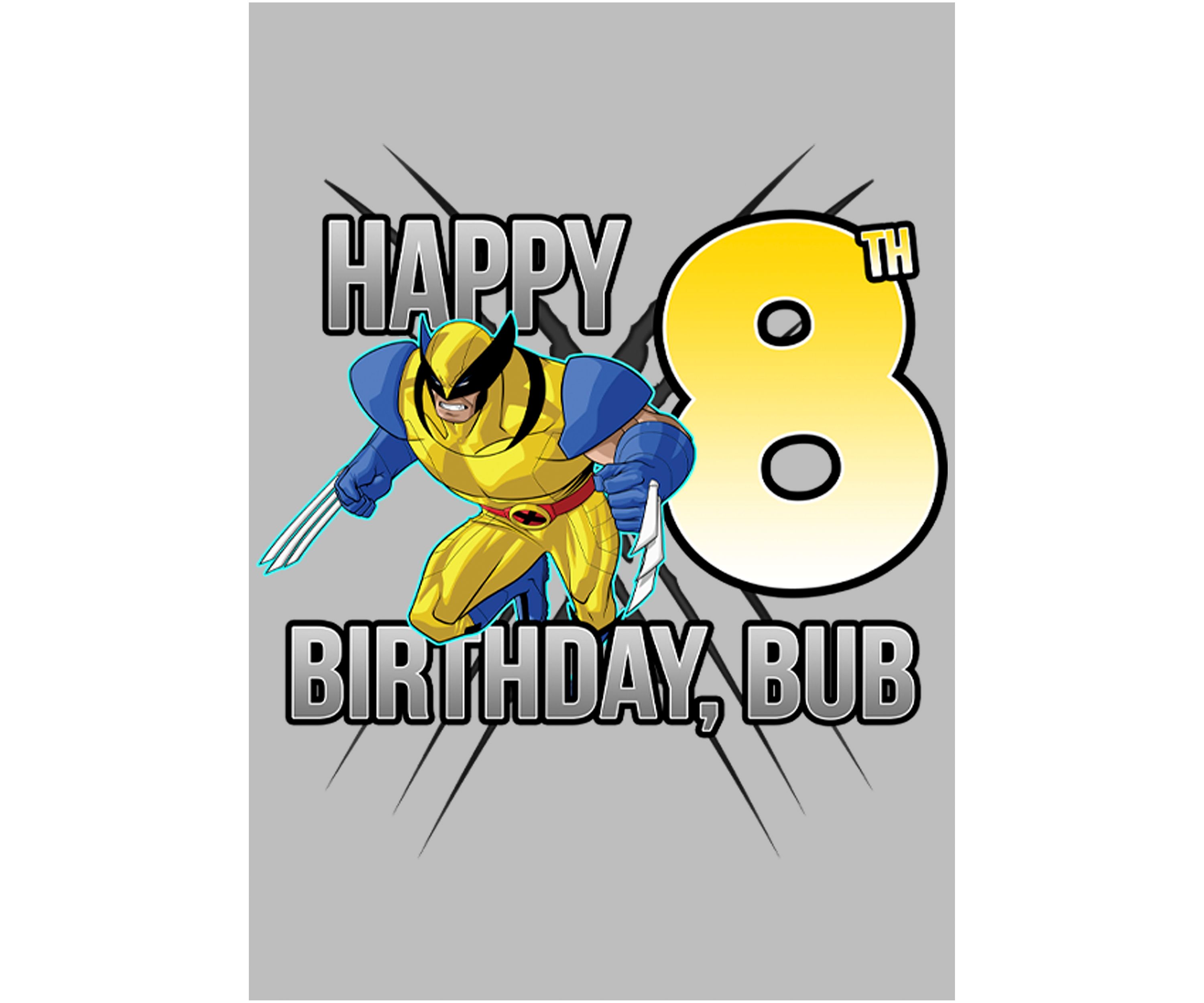 Girls 46x Marvel Wolverine 8th Bday Graphic Top