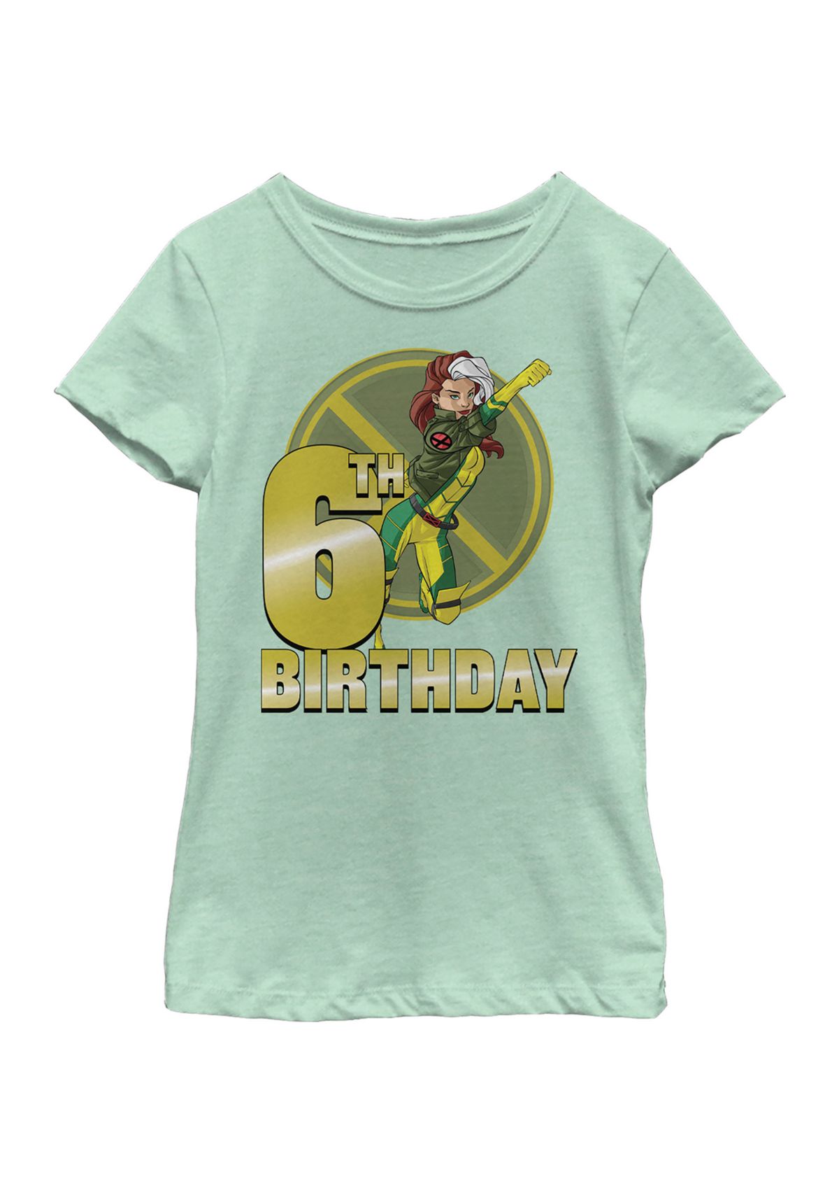 Girls 46x Marvel 6th Rogue Birthday Graphic Top