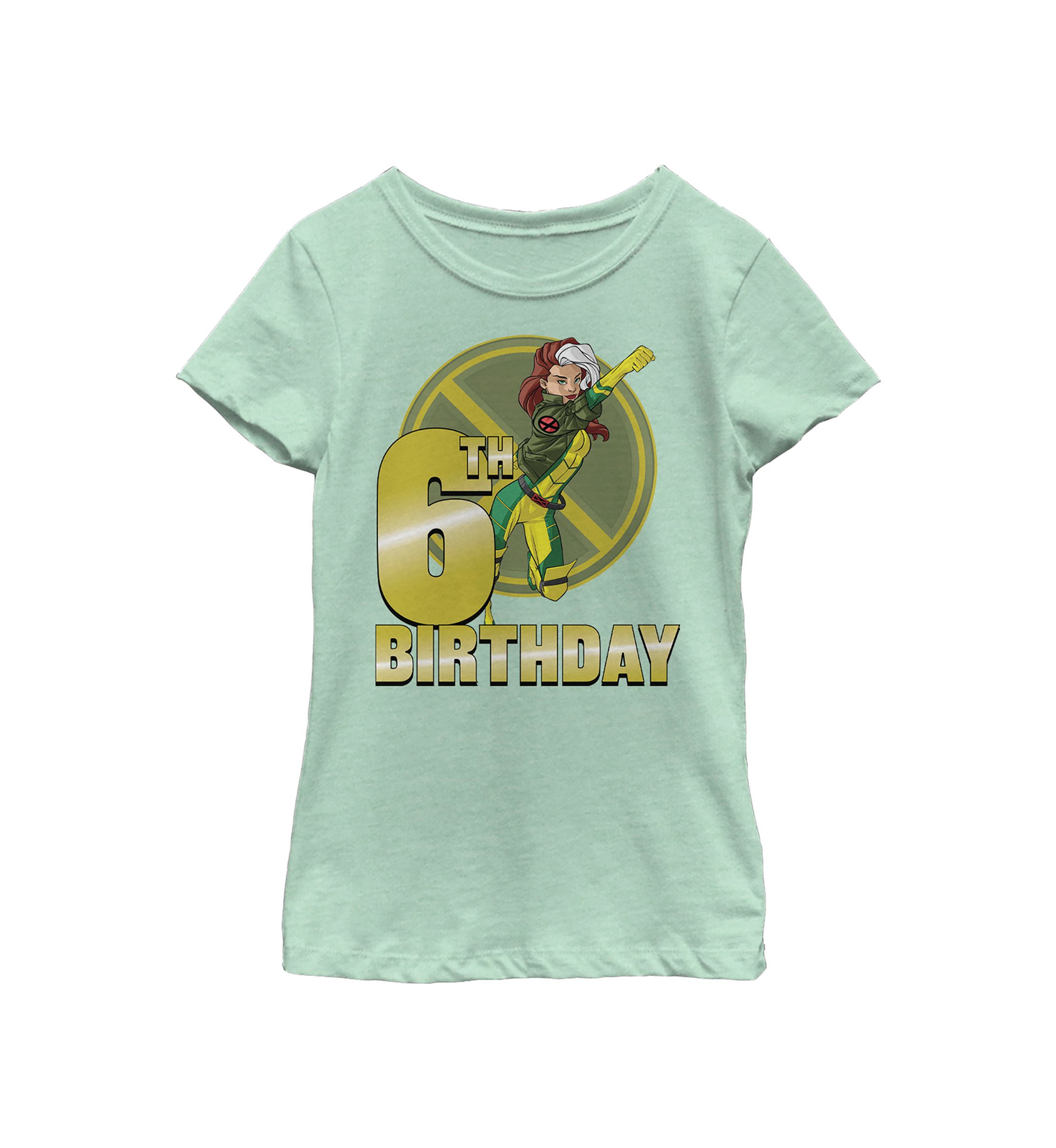 Girls 46x Marvel 6th Rogue Birthday Graphic Top