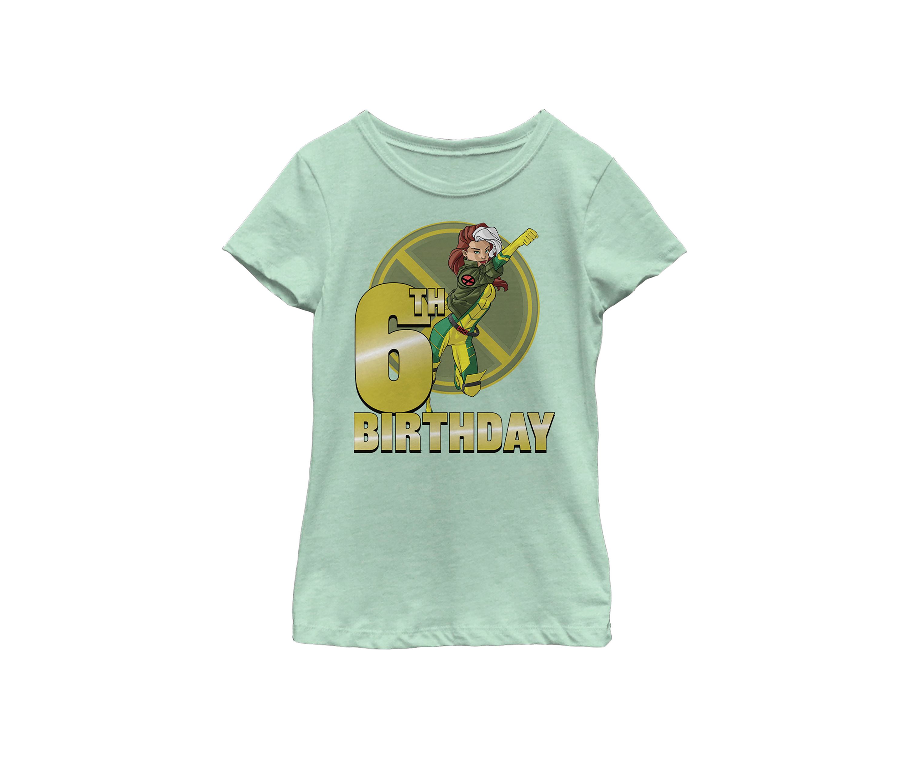 Girls 46x Marvel 6th Rogue Birthday Graphic Top