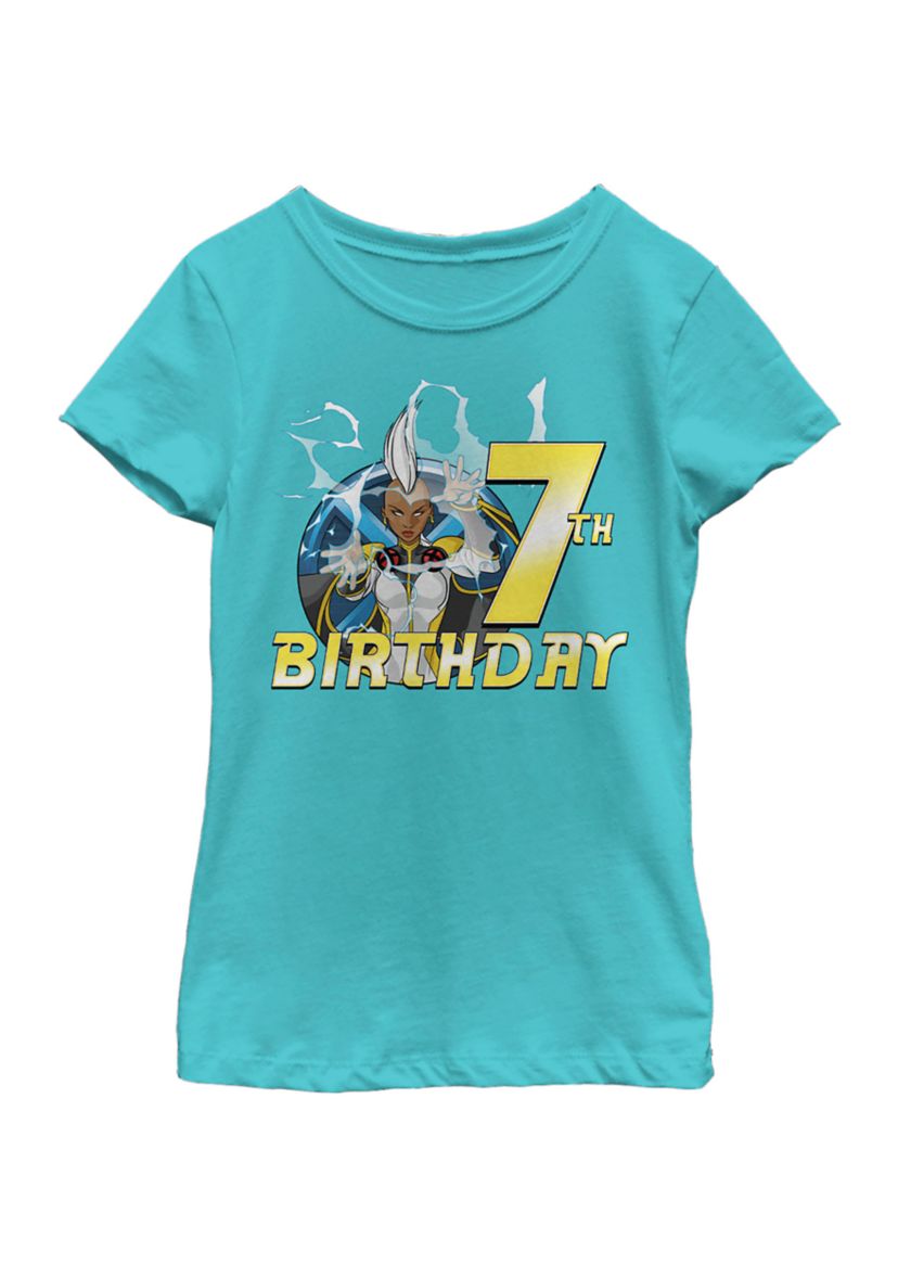 Girls 46x Marvel Storms 7th Birthday Graphic Top