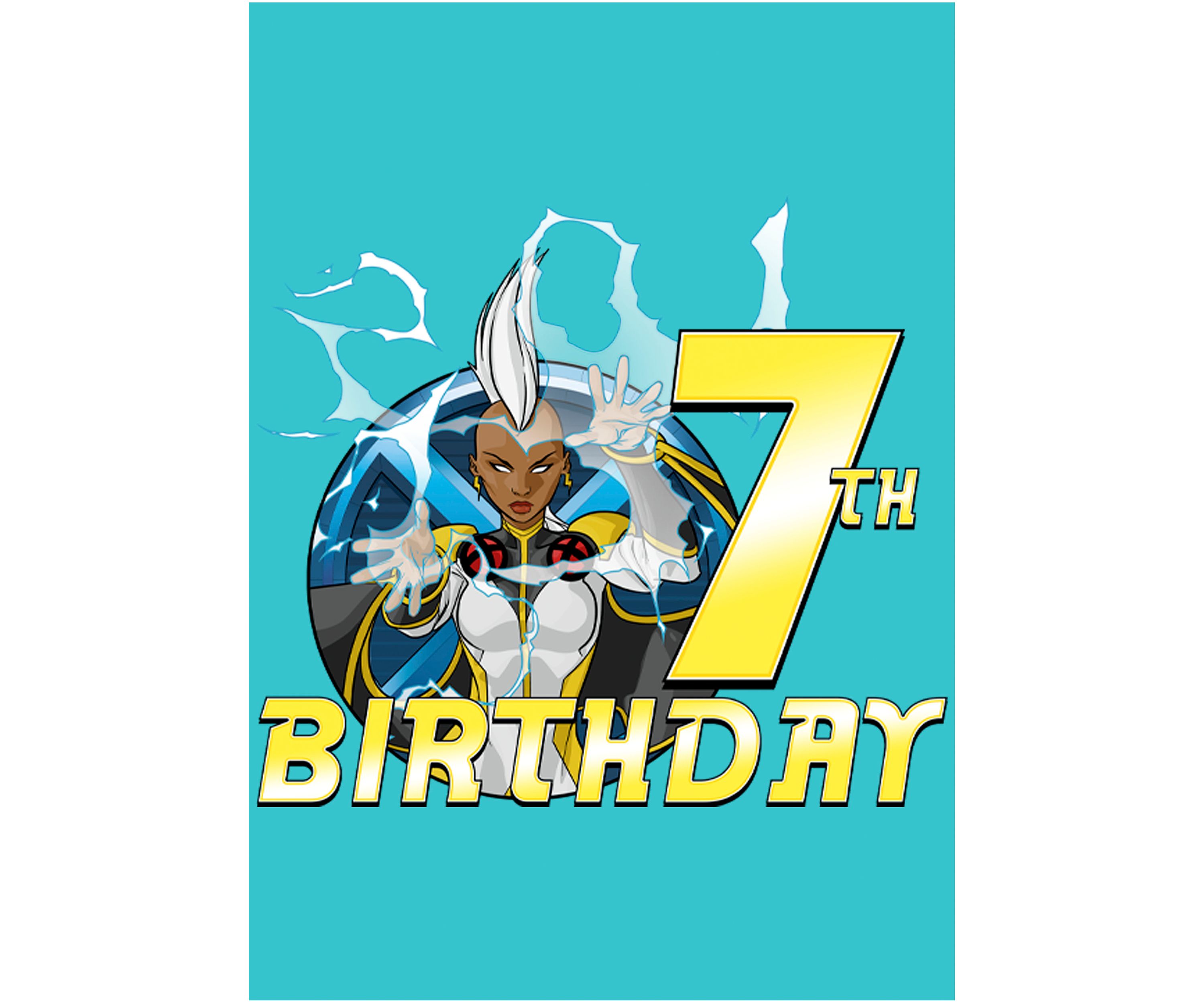 Girls 46x Marvel Storms 7th Birthday Graphic Top