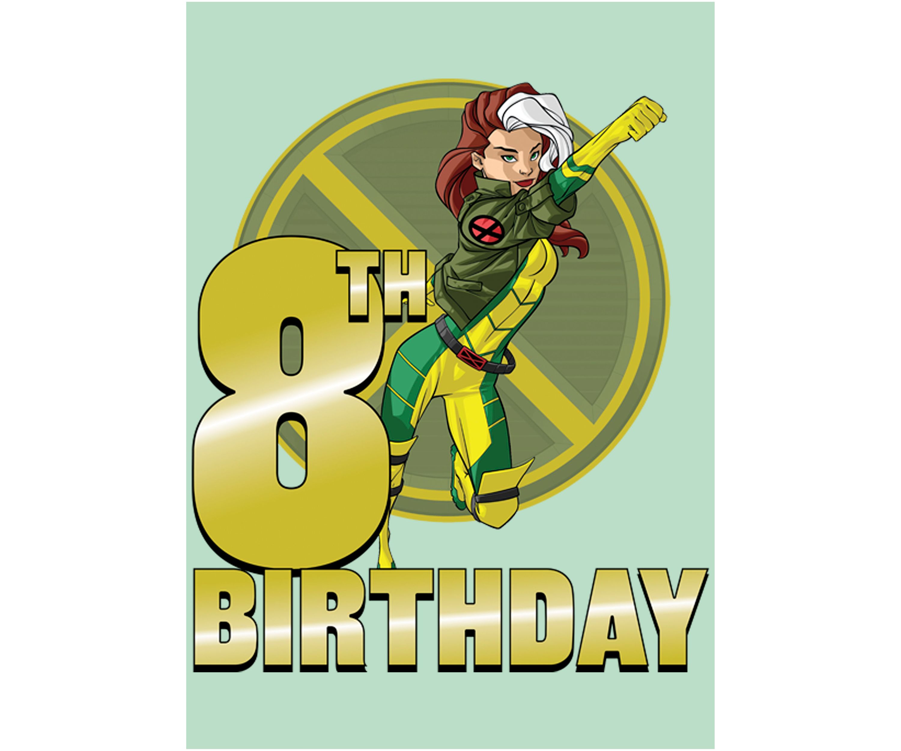 Girls 46x Marvel 8th Rogue Birthday Graphic Top