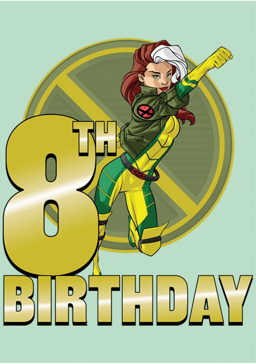 Girls 46x Marvel 8th Rogue Birthday Graphic Top