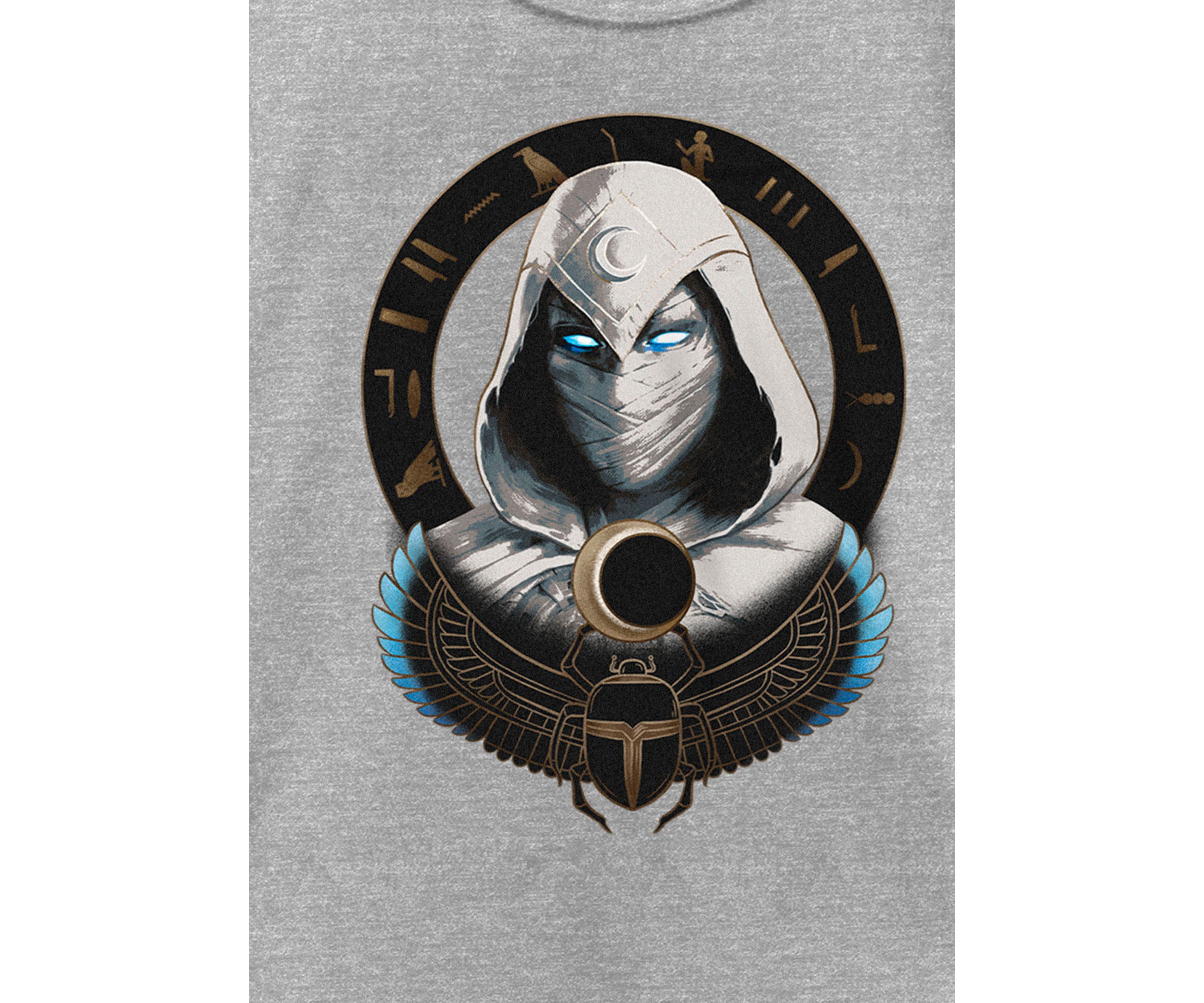 Moon Knight Mask Badge Graphic T-Shirt
