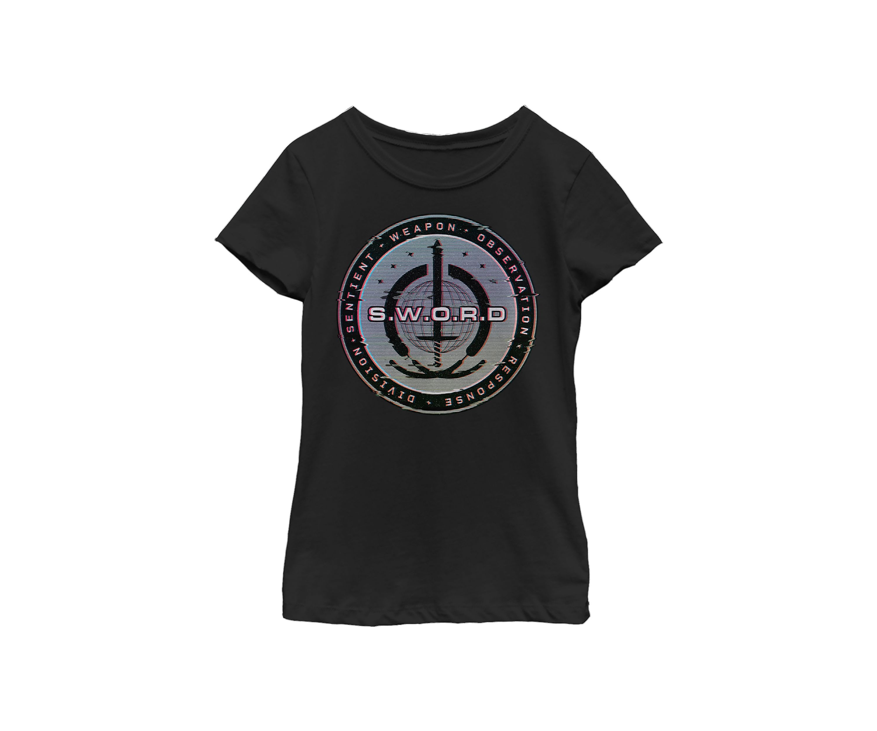 Girls 4-6x Wanda Vision S.W.O.R.D. Digital Logo Graphic T-Shirt