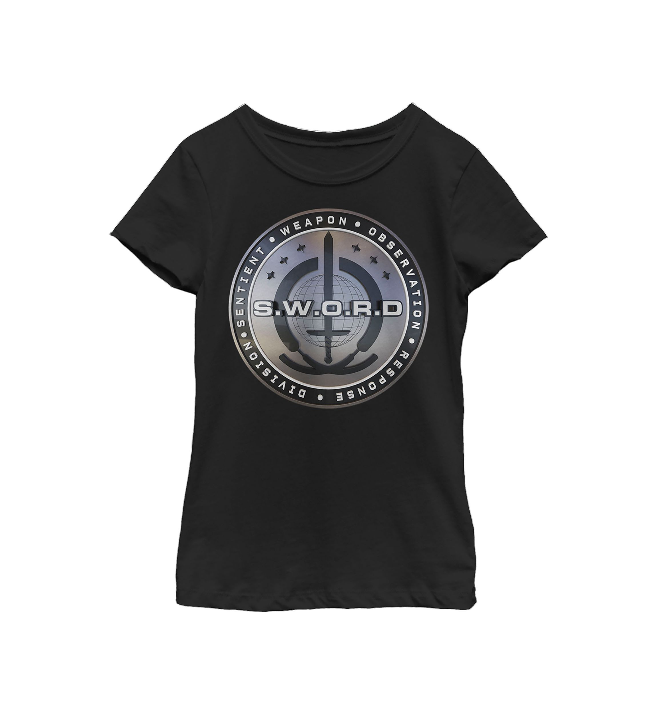 Girls 4-6x Wanda Vision 3D Sword Logo Graphic T-Shirt