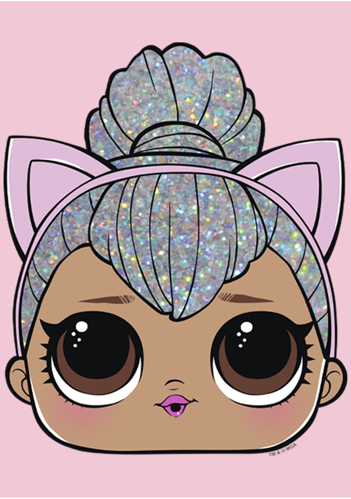 Girls 4-6x BigFace Kitty Queen Graphic T-Shirt