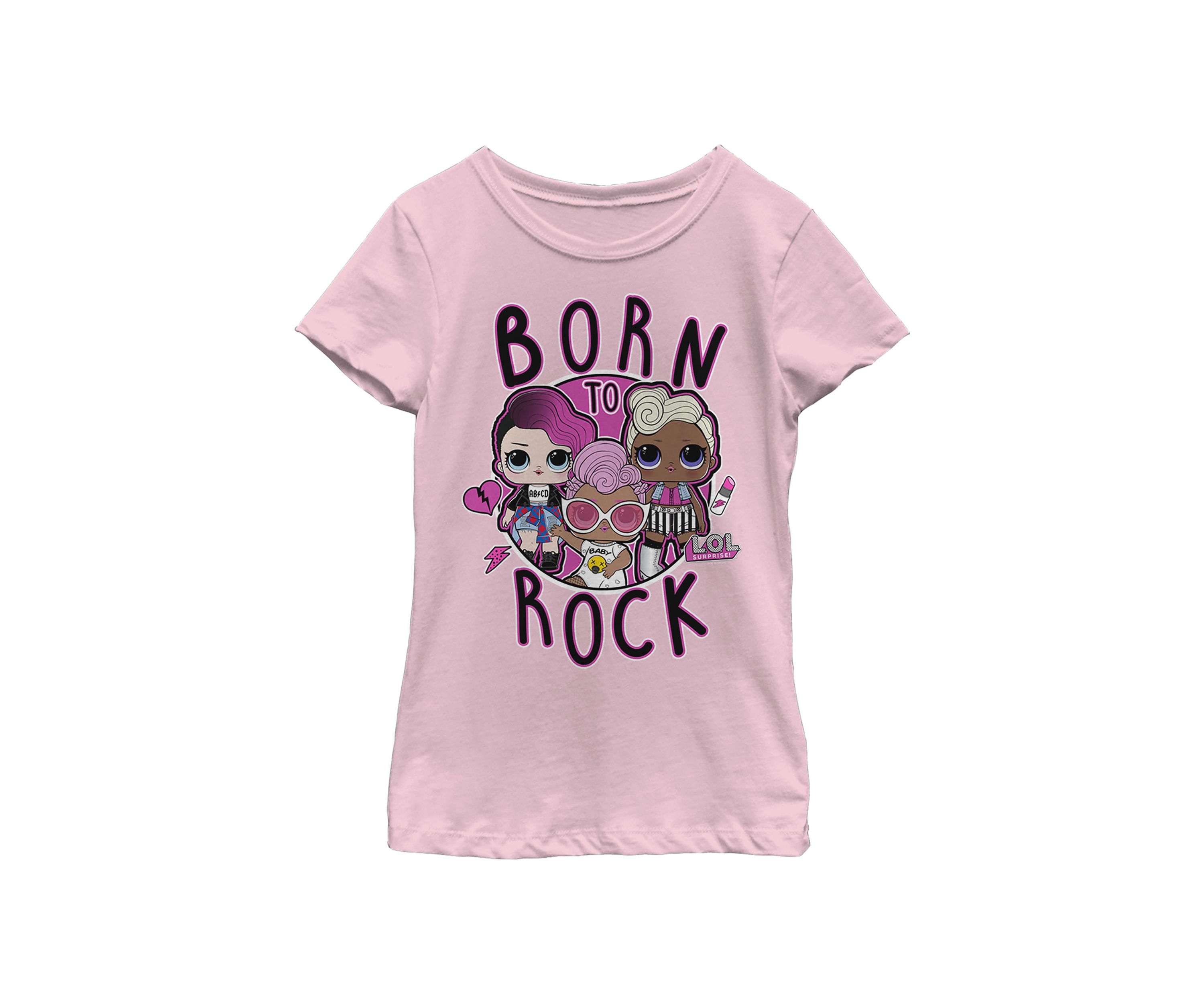 Girls 4-6x Born To Rock Graphic T-Shirt