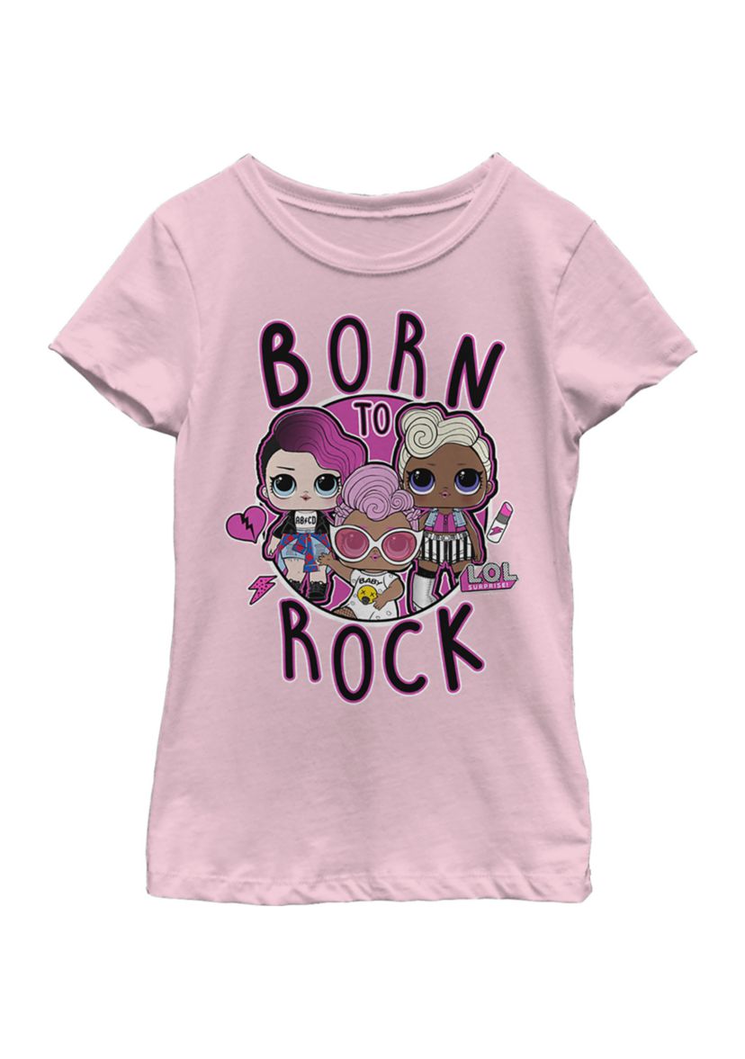 Girls 4-6x Born To Rock Graphic T-Shirt