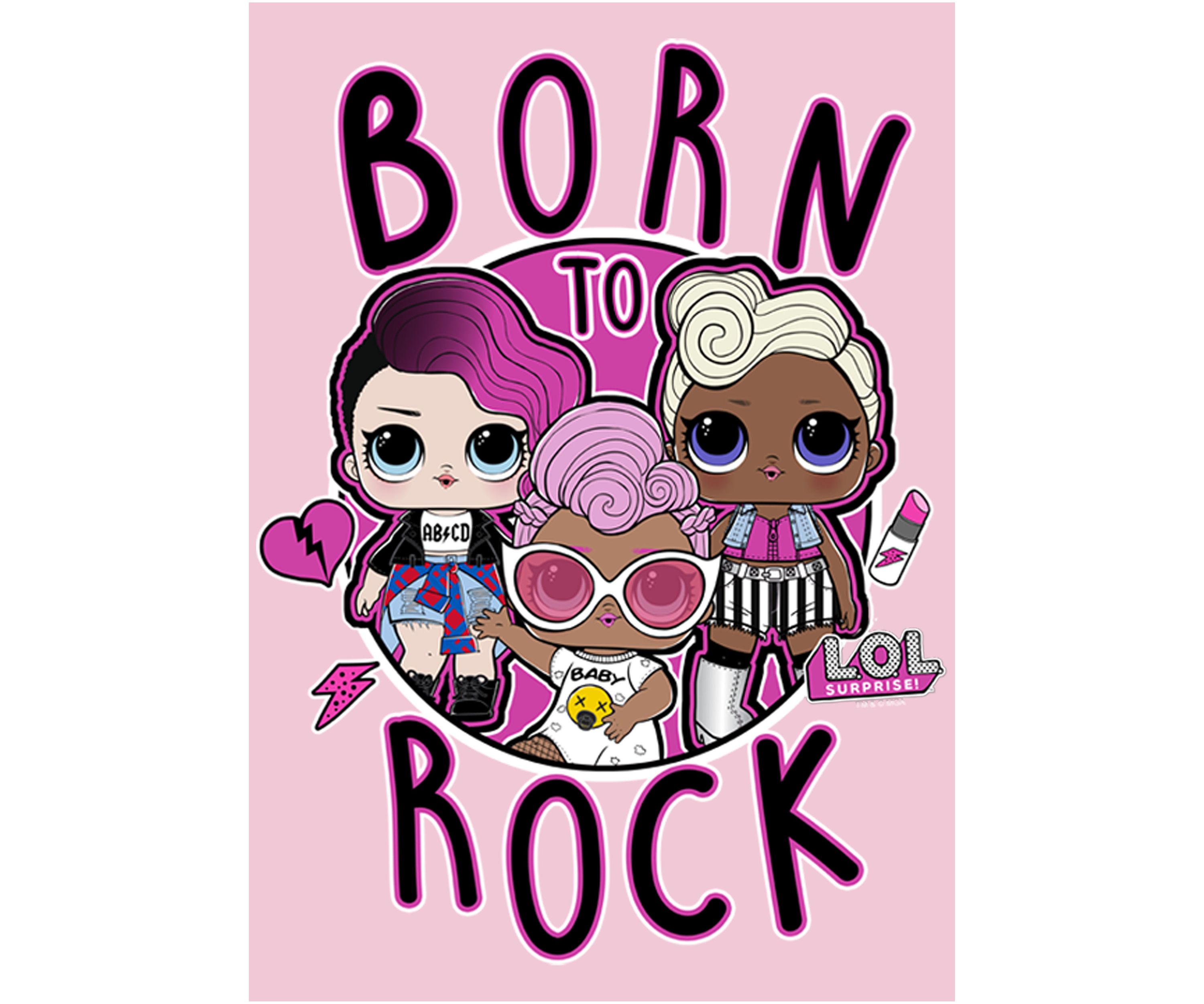 Girls 4-6x Born To Rock Graphic T-Shirt