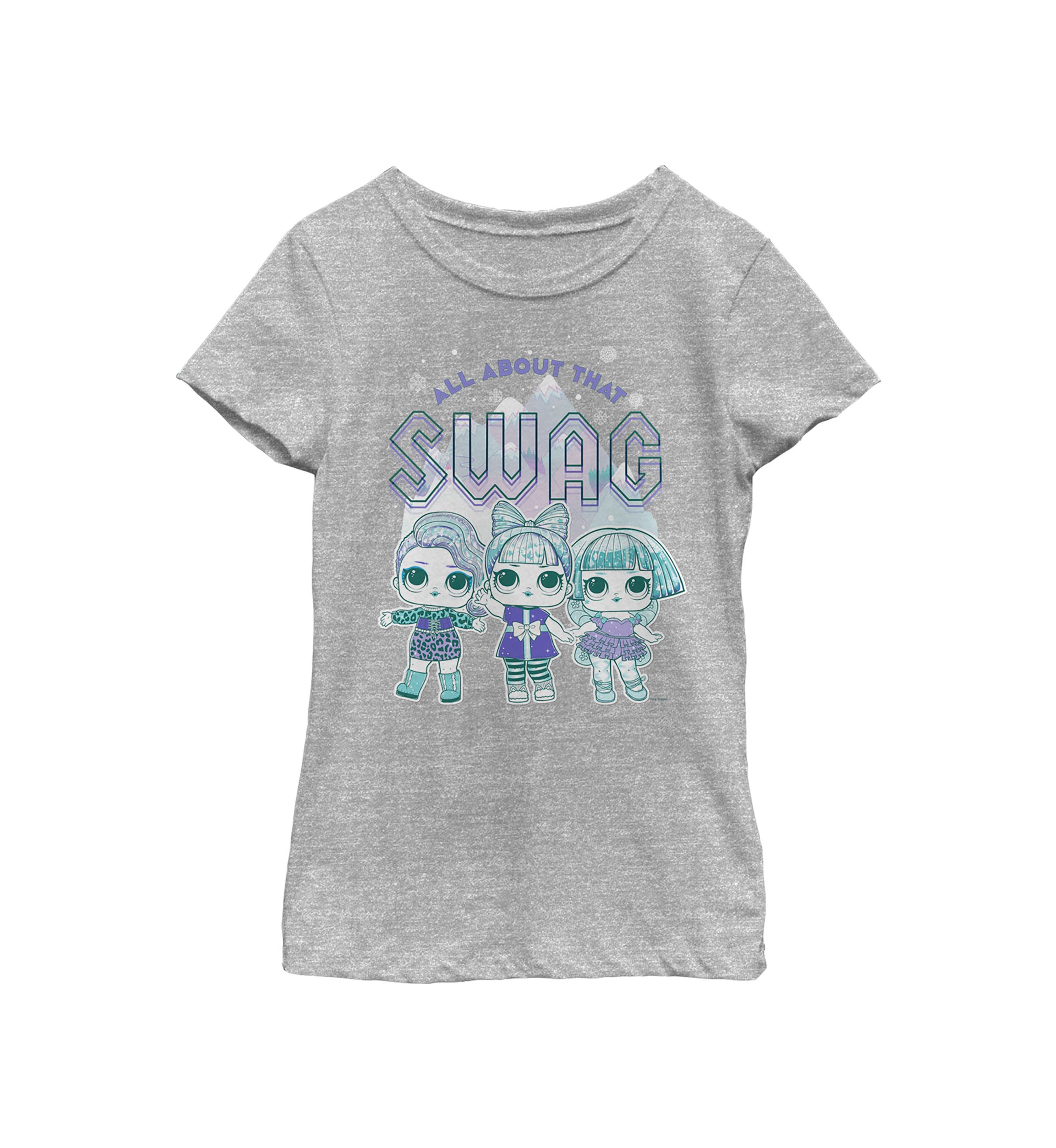 Girls 4-6x All About Swag Graphic T-Shirt