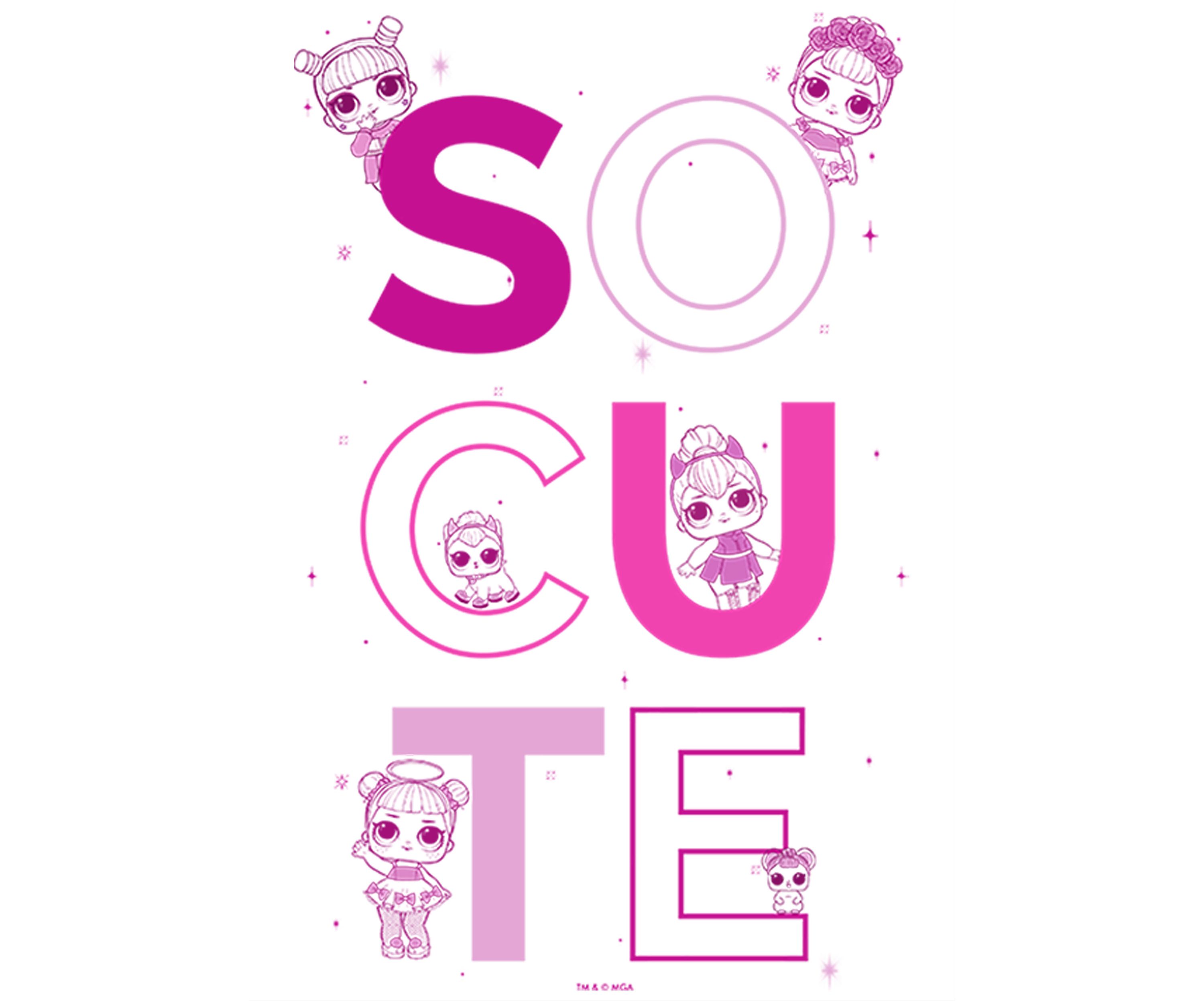 Girls 4-6x Cute Stack Graphic T-Shirt