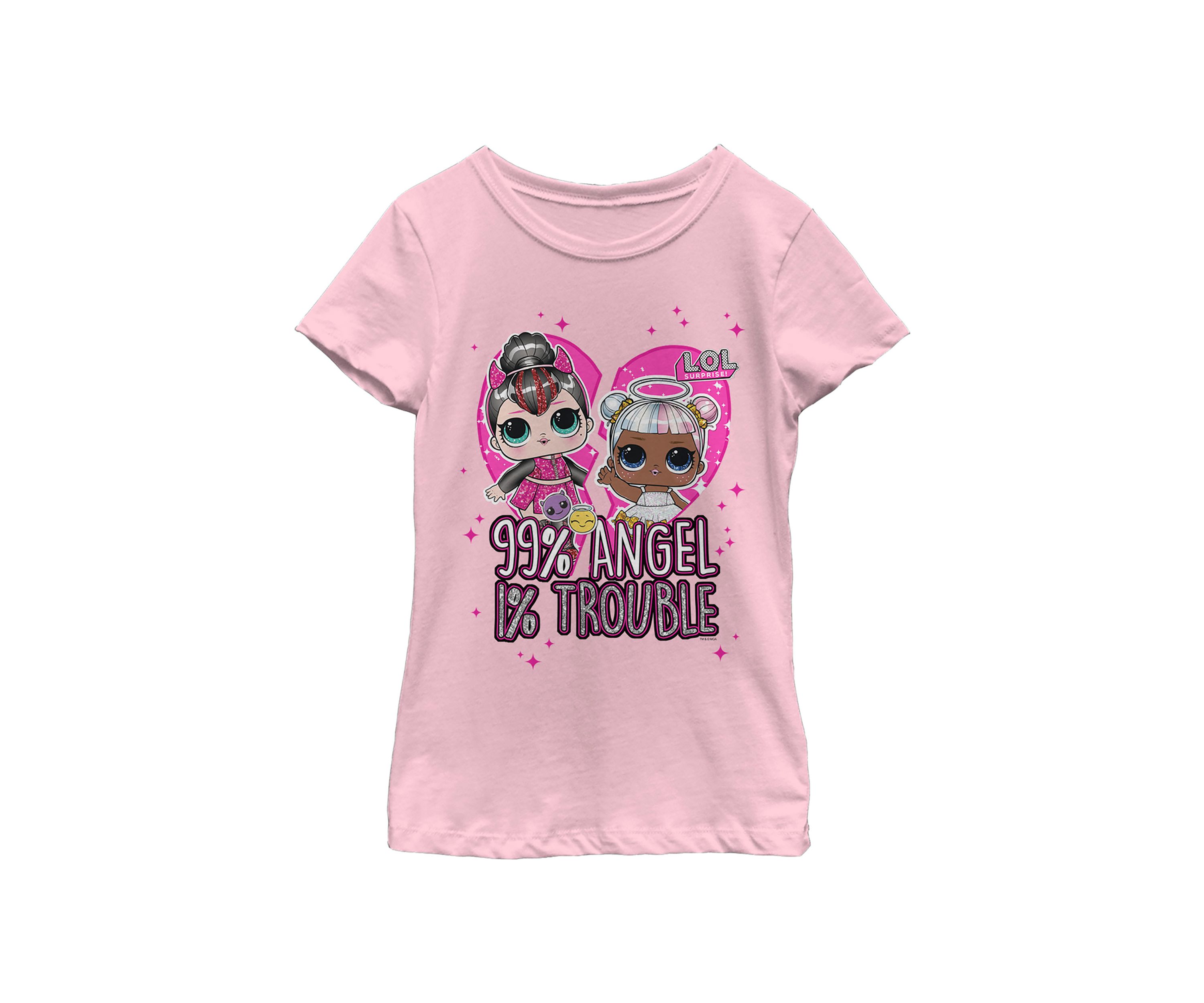 Girls 4-6x Opposite BFF love Top