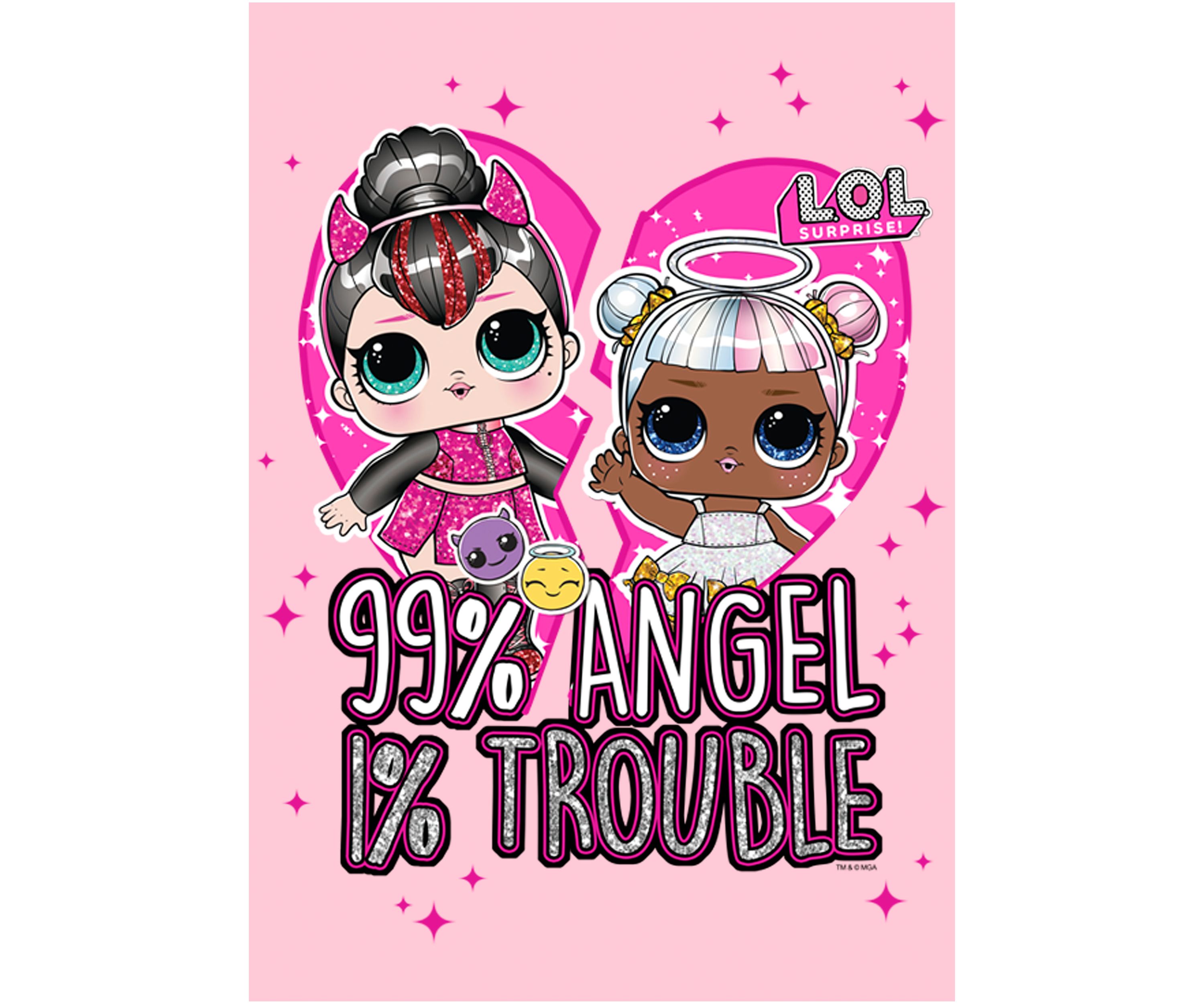 Girls 4-6x Opposite BFF love Top