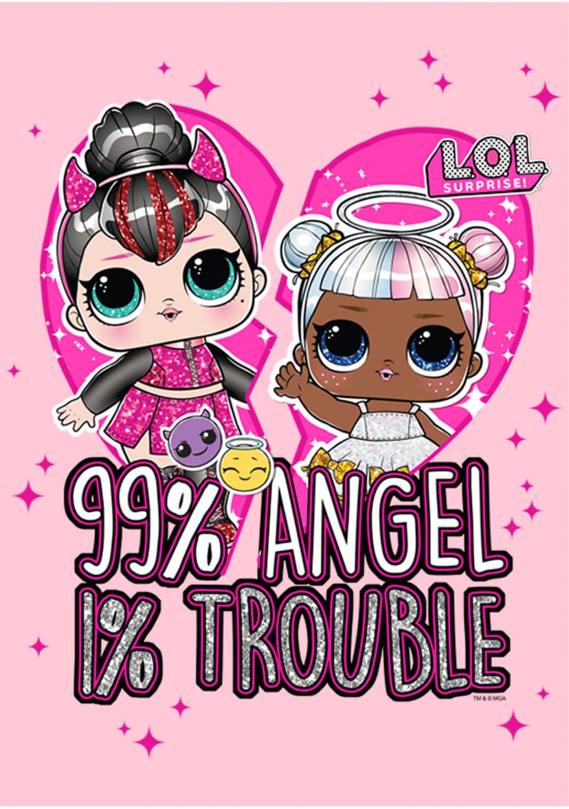 Girls 4-6x Opposite BFF love Top