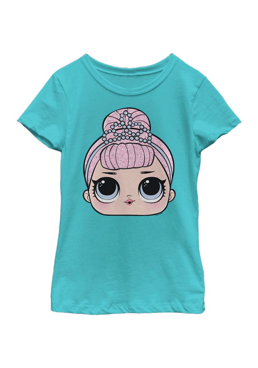 Girls 4-6x Big Face Crystal Queen Graphic T-Shirt