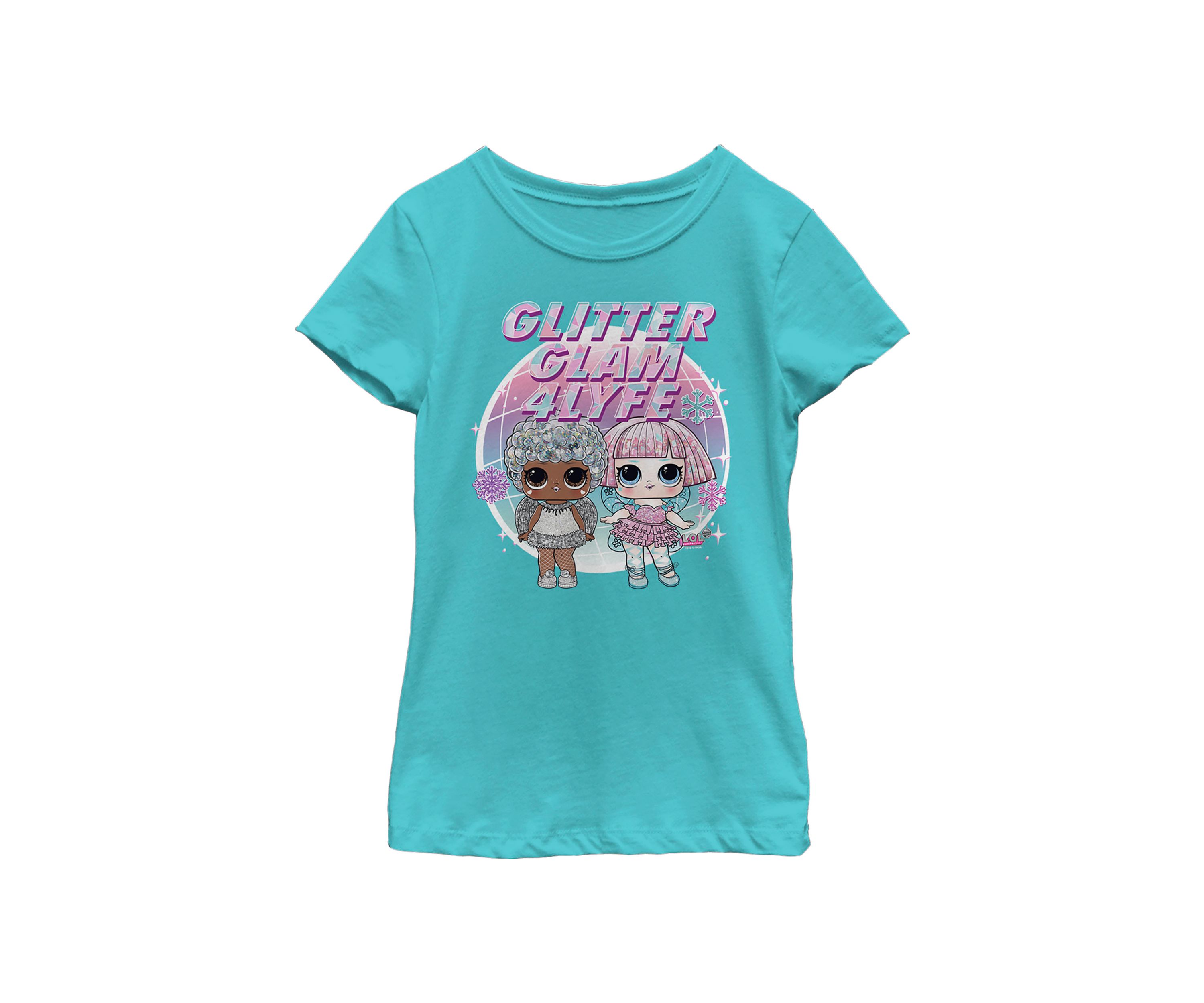 Girls 4-6x Glitter Glam Graphic T-Shirt