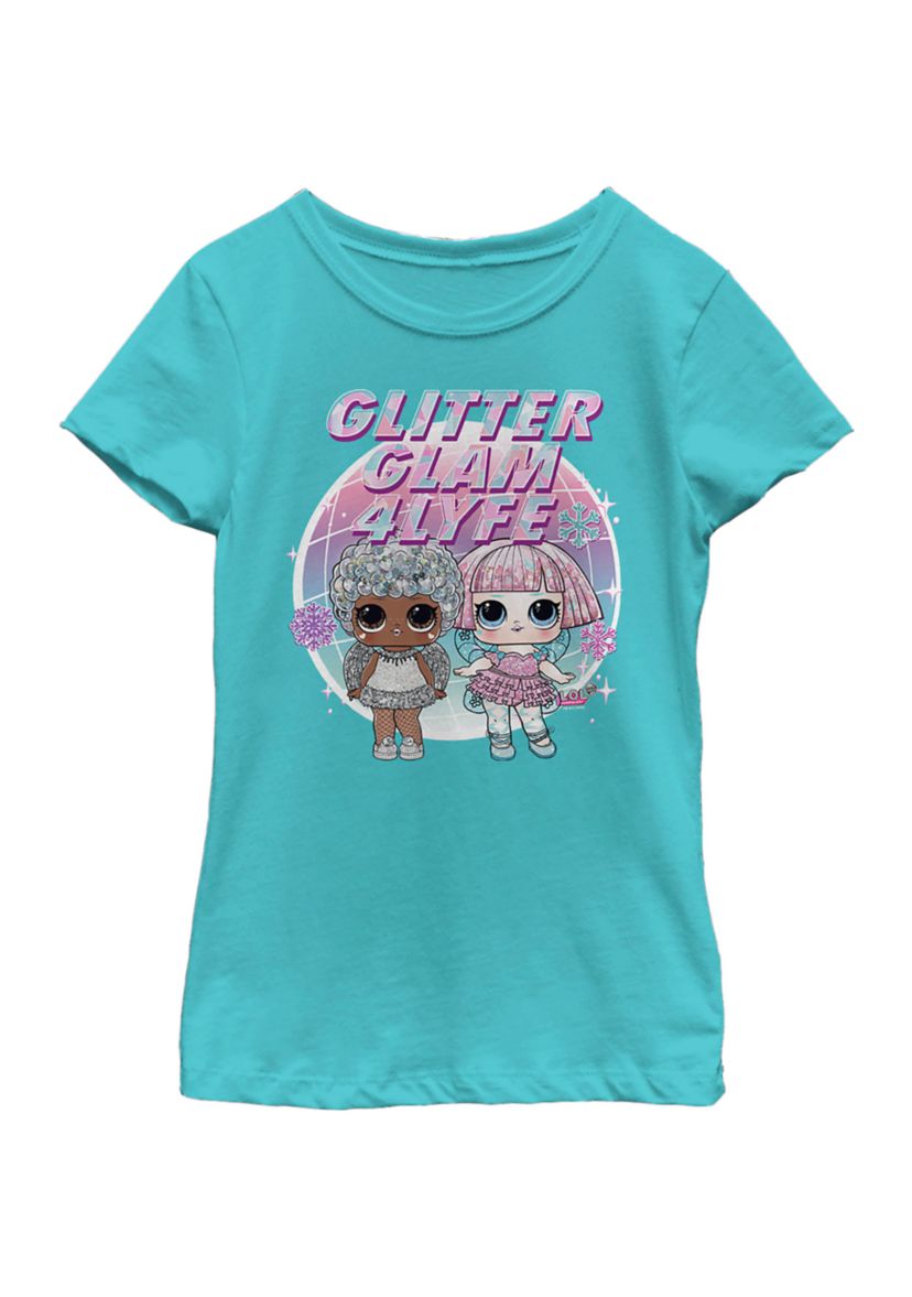 Girls 4-6x Glitter Glam Graphic T-Shirt