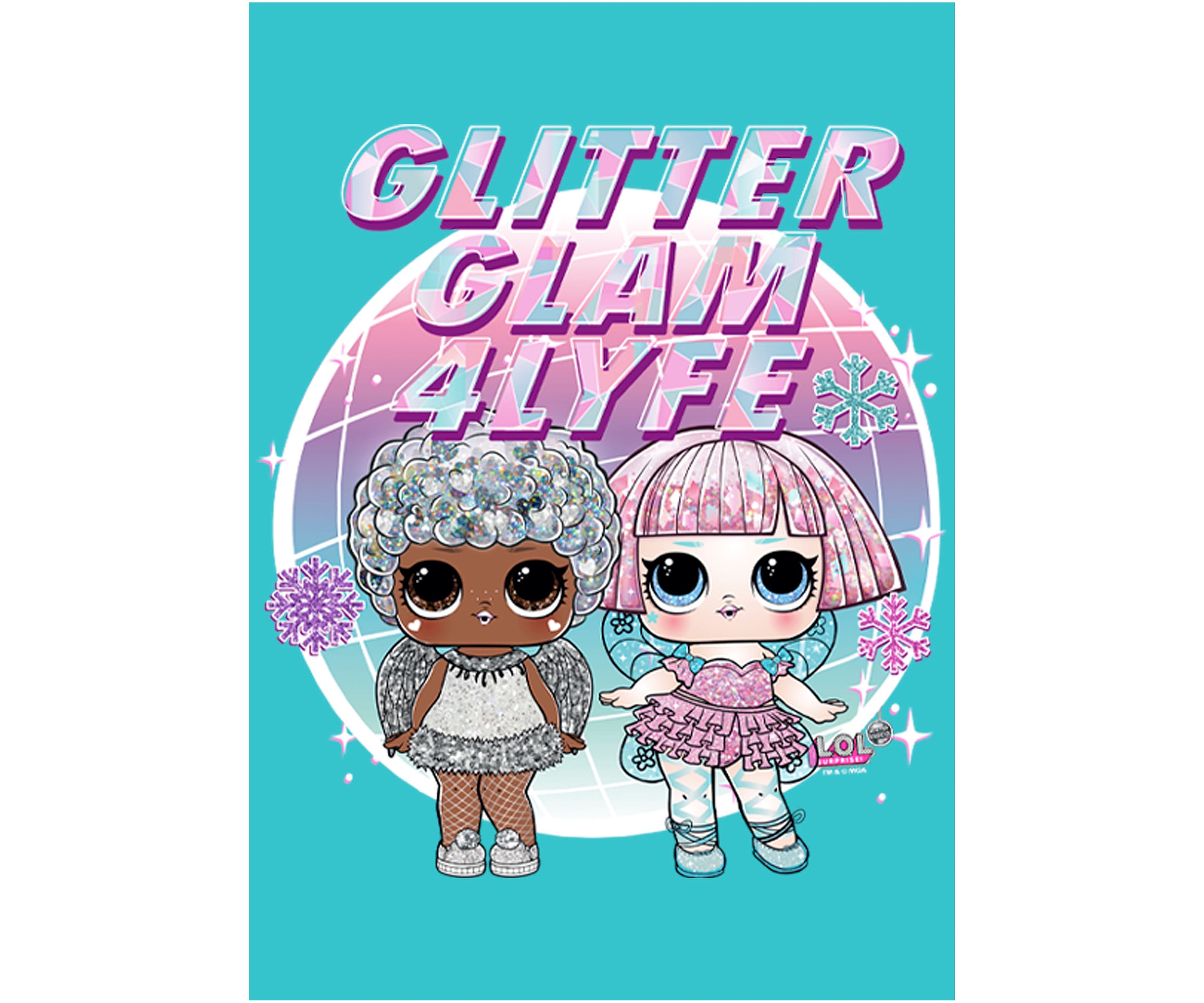 Girls 4-6x Glitter Glam Graphic T-Shirt