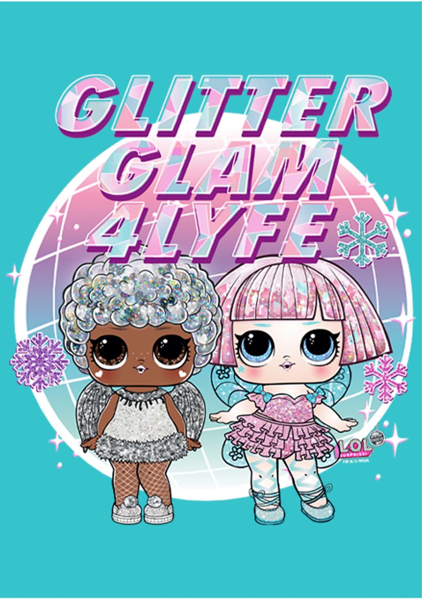 Girls 4-6x Glitter Glam Graphic T-Shirt