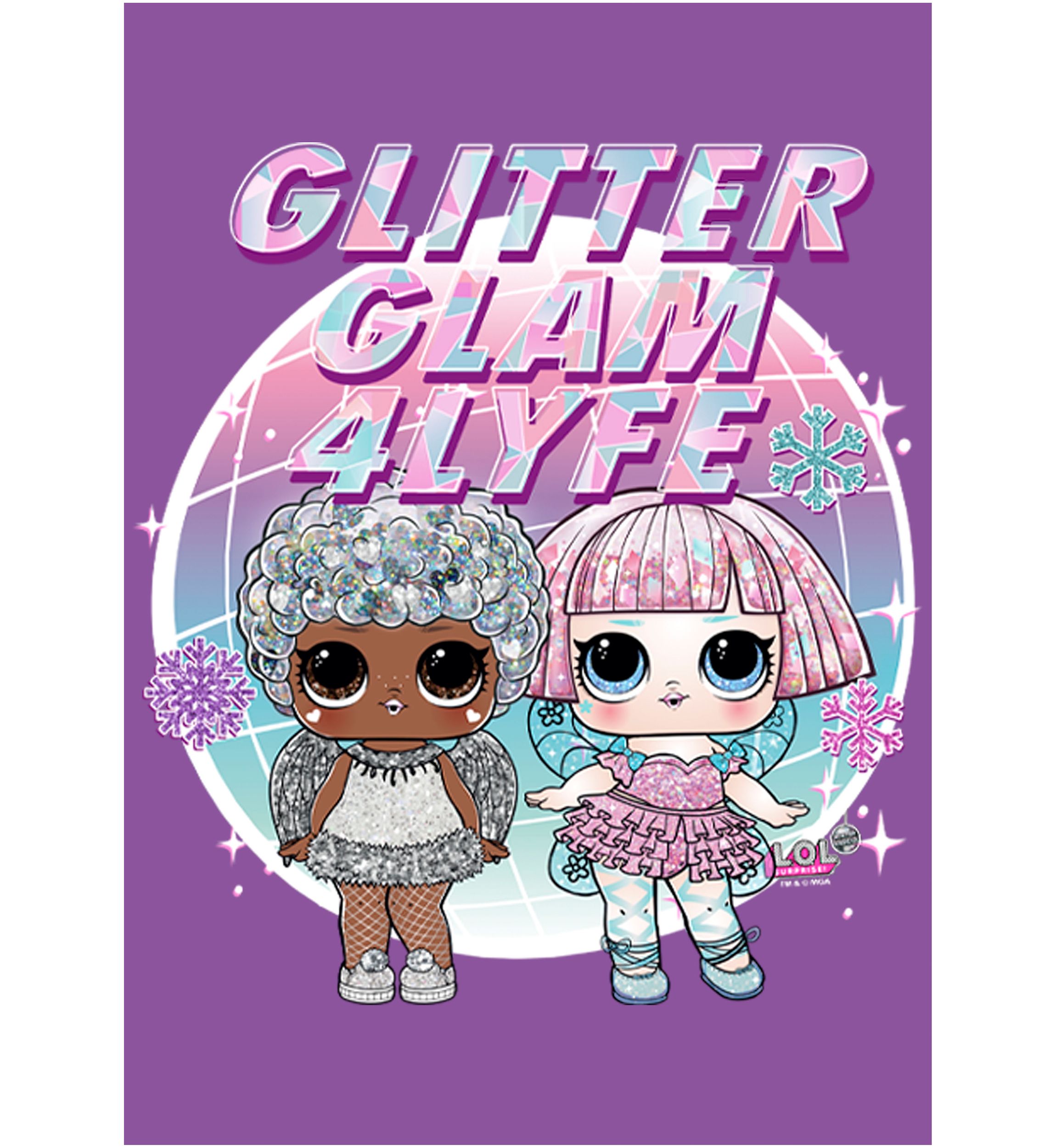 Girls 4-6x Glitter Glam Graphic T-Shirt
