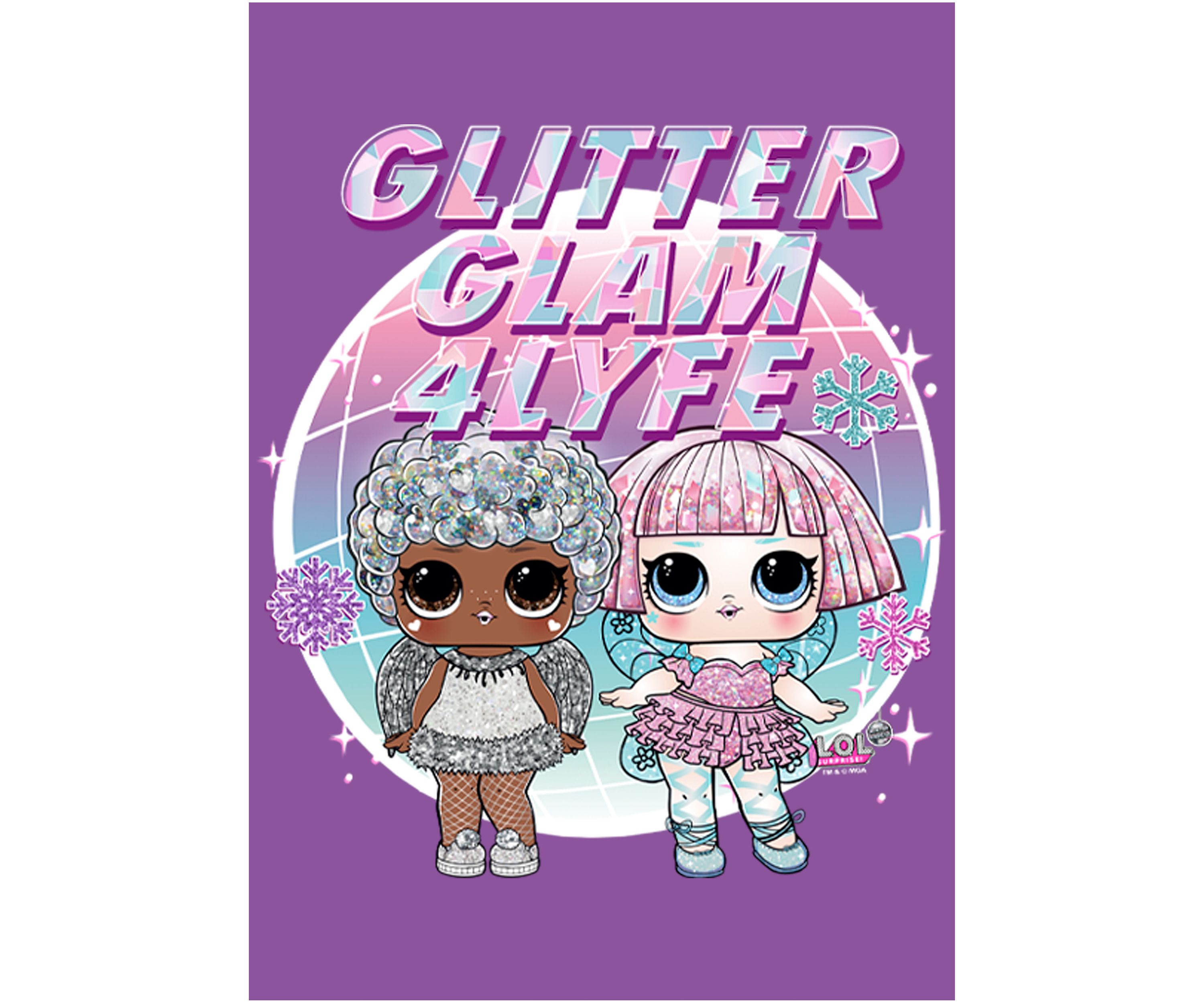 Girls 4-6x Glitter Glam Graphic T-Shirt