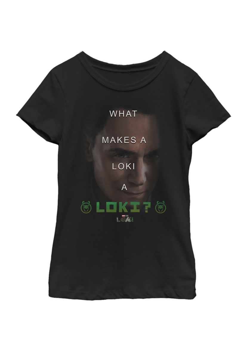 (Likeness) Girls 4-6x What Loki Graphic T-Shirt