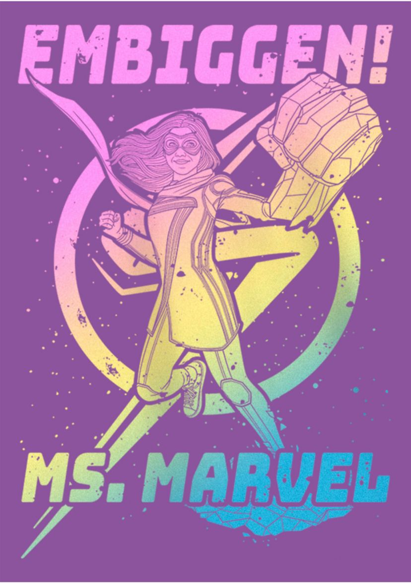 Gradient Marvel Graphic T-Shirt